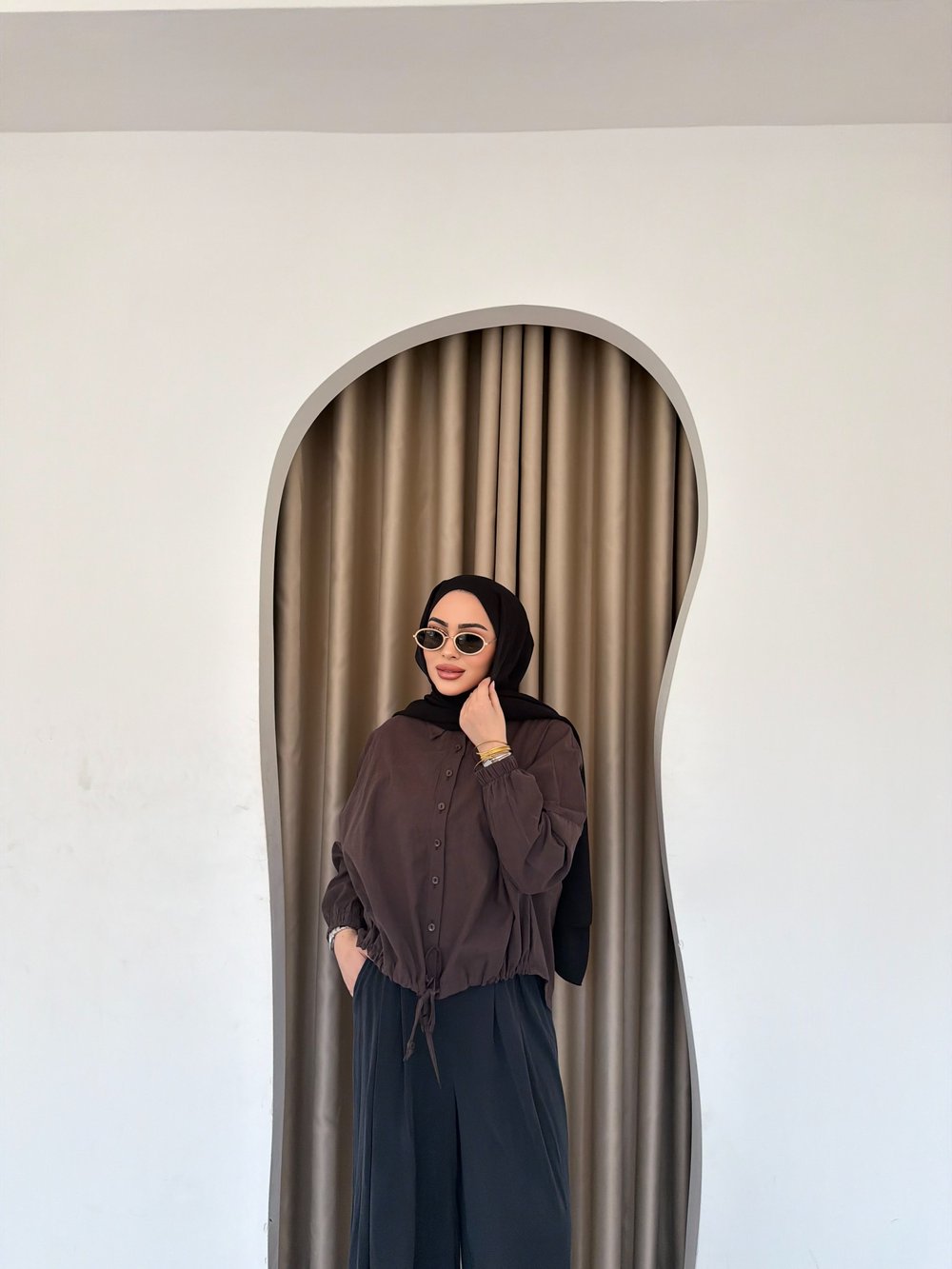 Fera Gömlek - Kahve