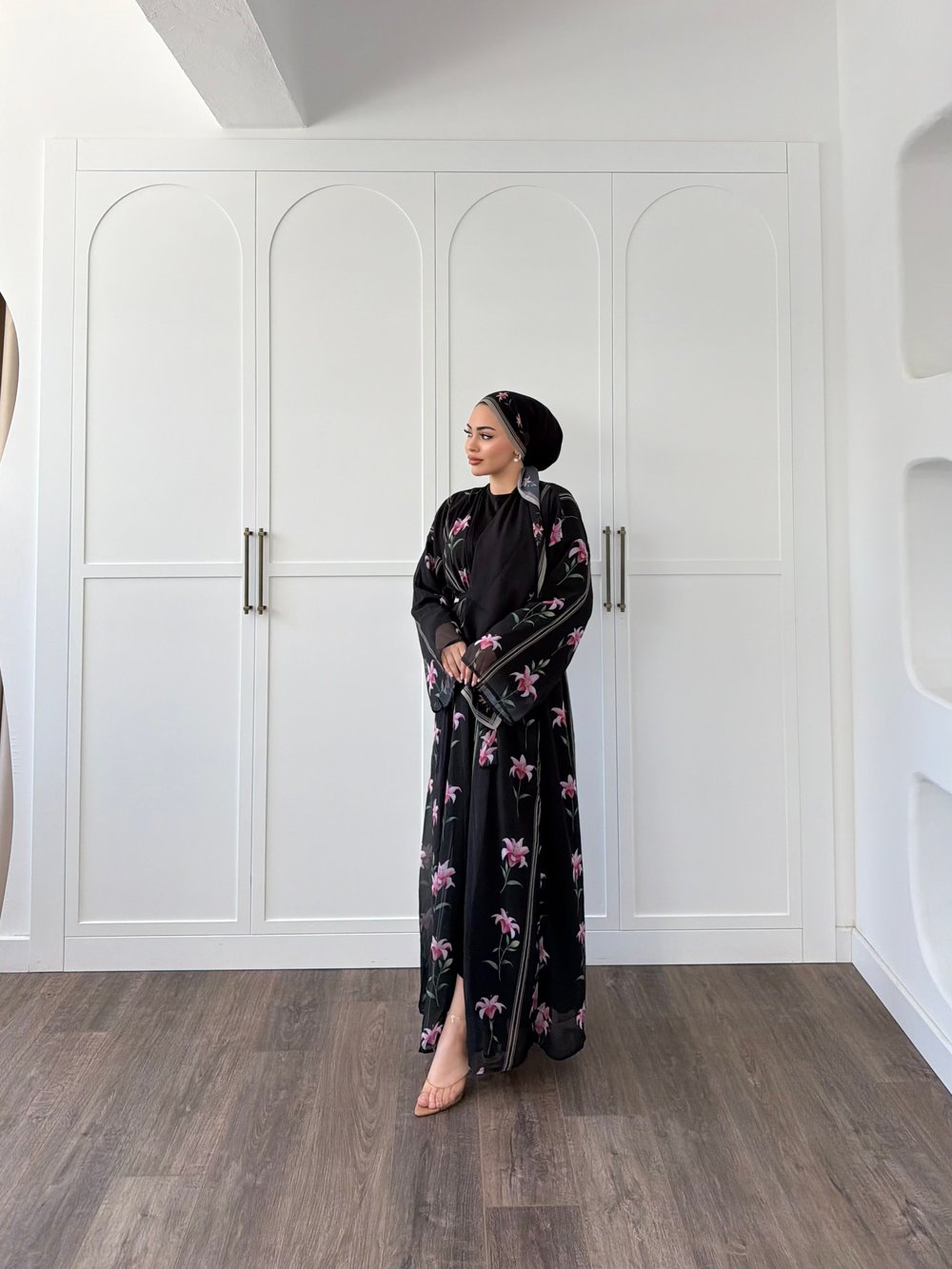 Geyyan Abaya Şal Hediyeli - Siyah