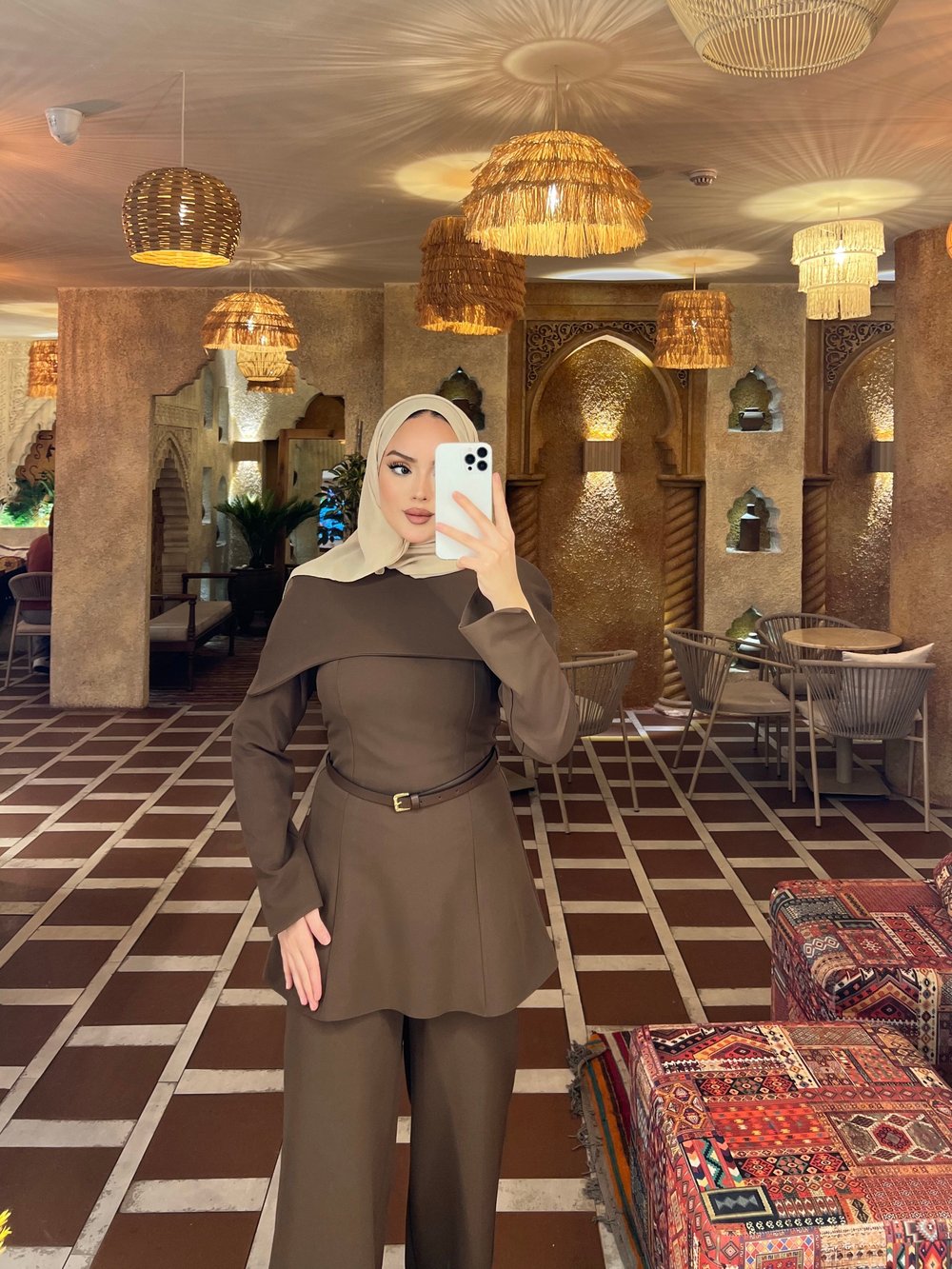 Hande Kemerli Takım - Kahve