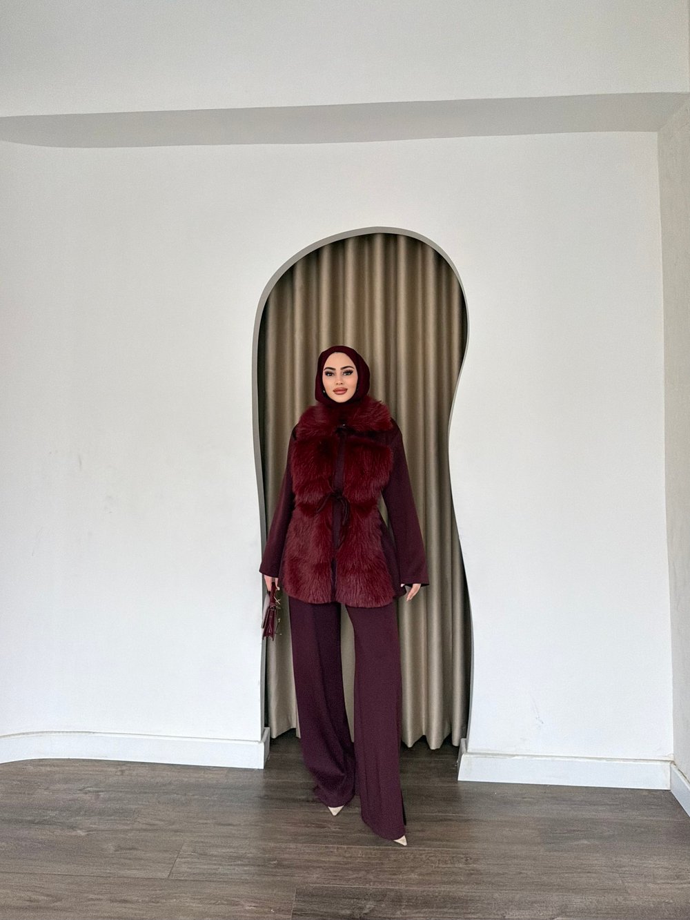 Kumru Kükr Detay Takım - Bordo(ÖNSİPARİŞ)