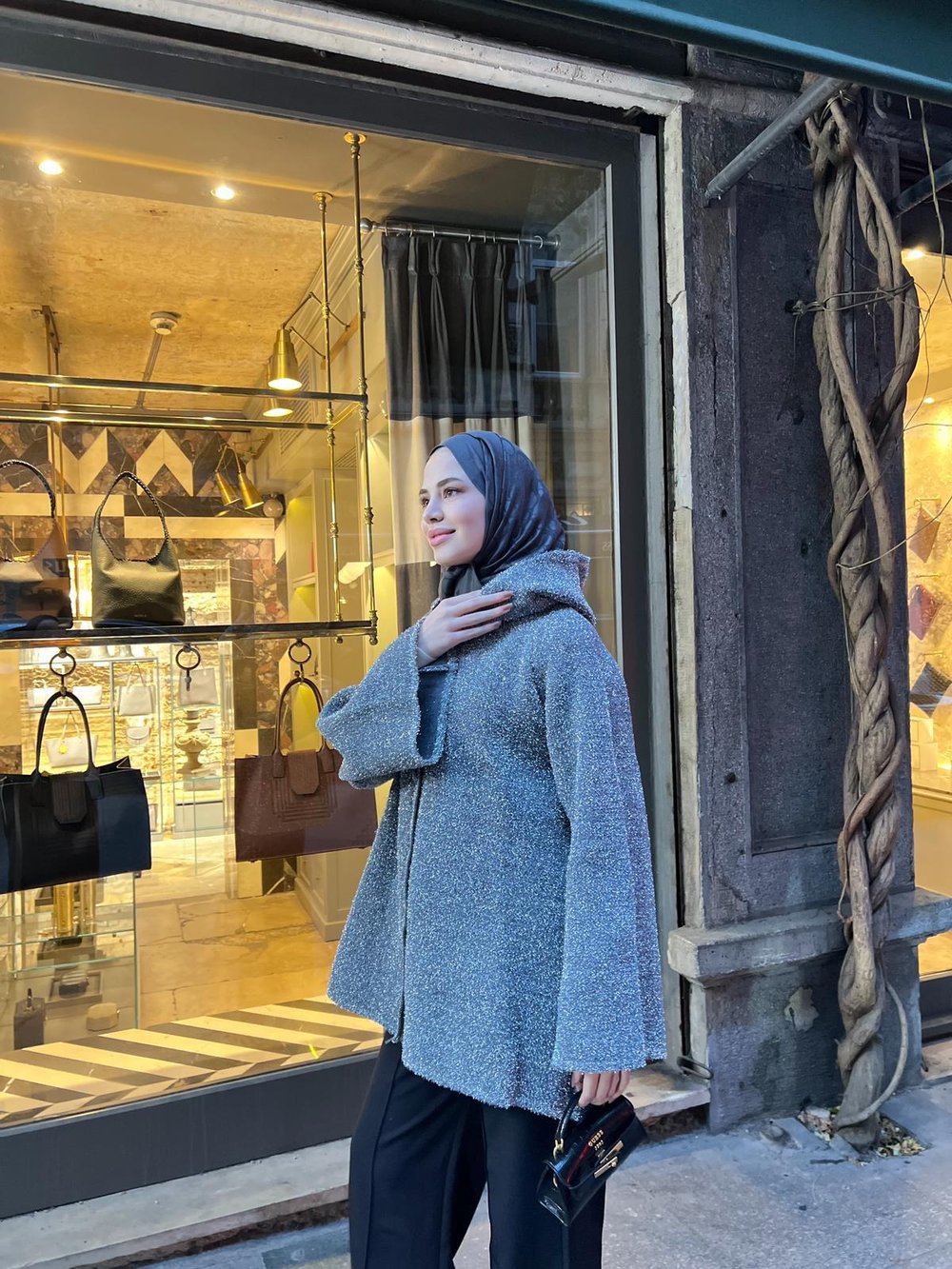 Lemia Simli Panço - Gri (ÖN SİPARİŞ)