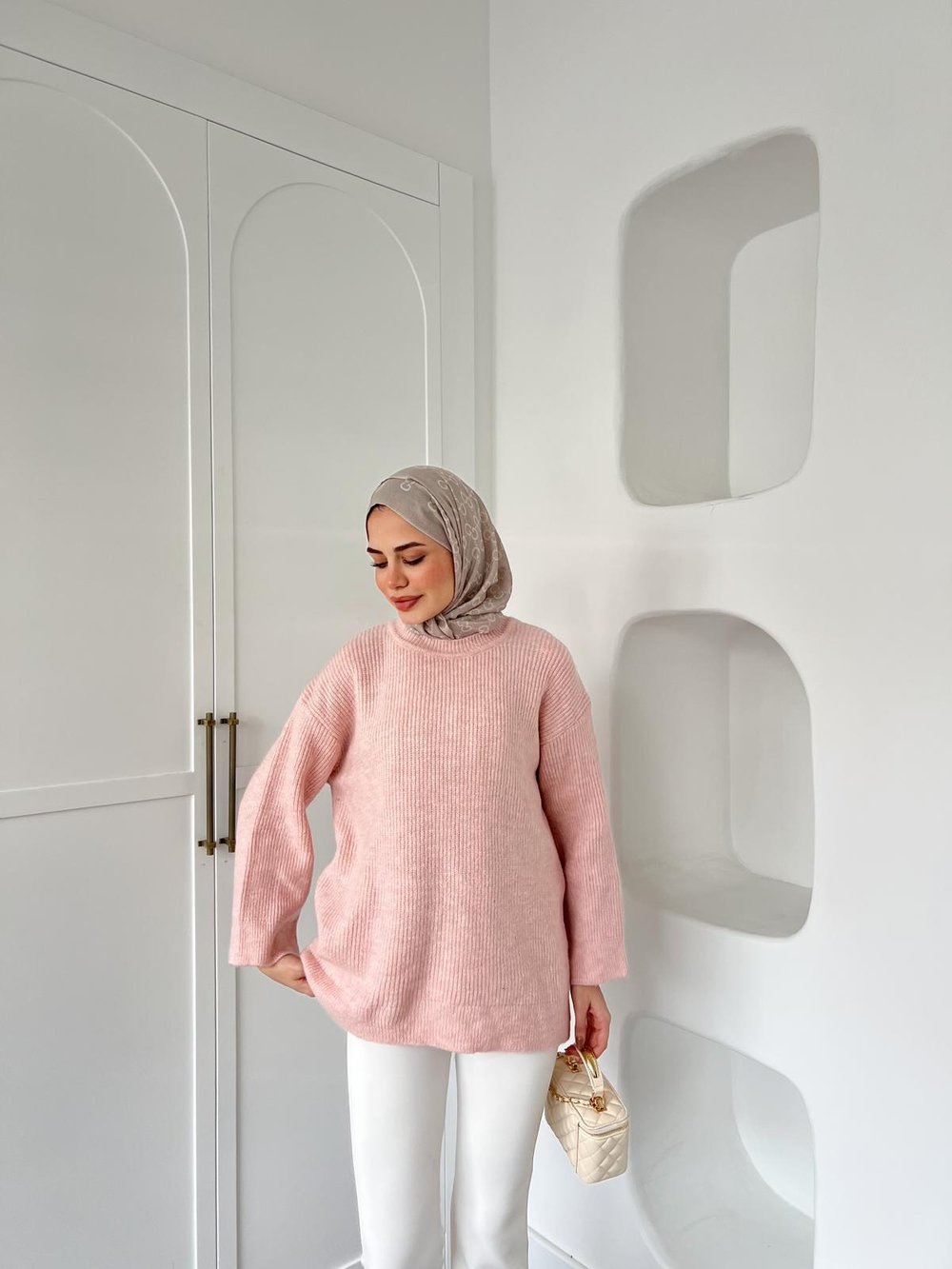 Maks Triko Kazak - Pudra