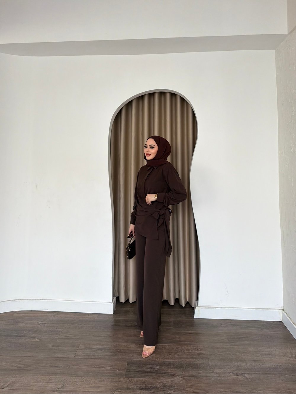 Mevla Bağlamalı Takım - Kahve