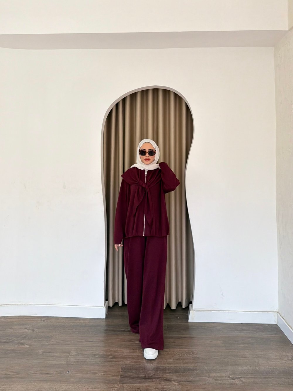 Meysa Atkılı Oysh Takım - Bordo