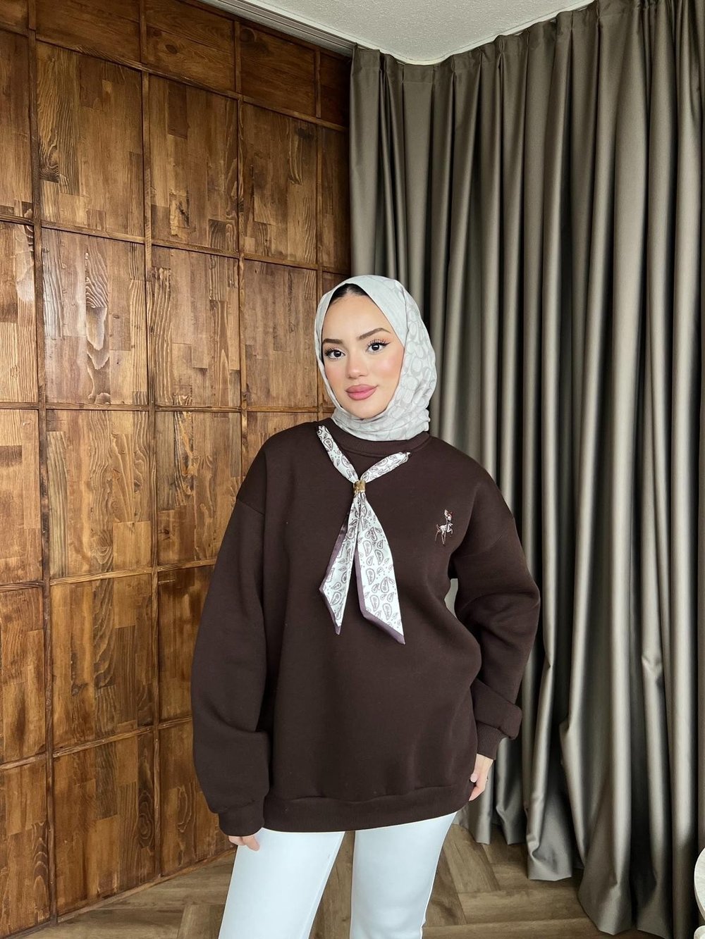 Miki Fiyonklu Sweat - Acı Kahve