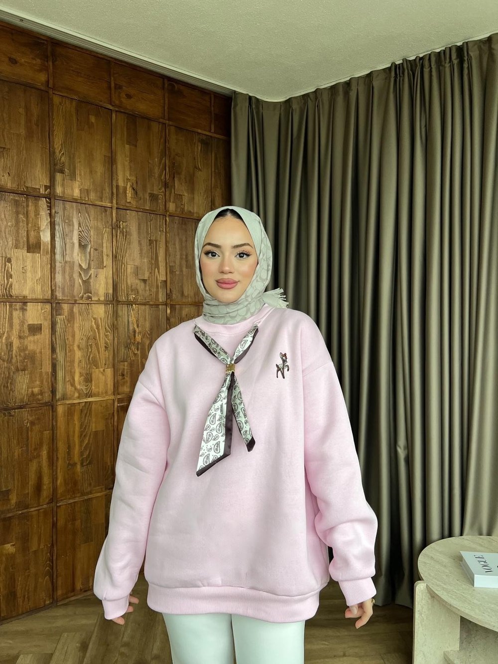 Miki Fiyonklu Sweat - Pembe