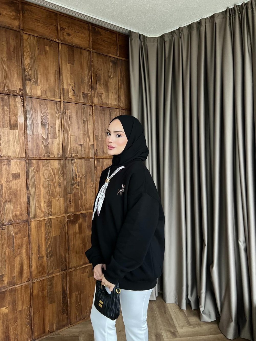 Miki Fiyonklu Sweat - Siyah