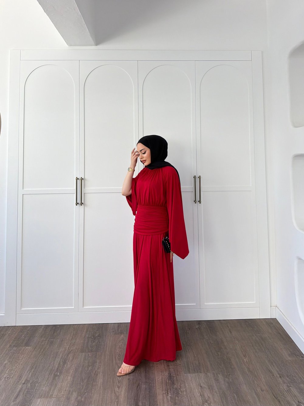 Mikra Sandy Elbise - Kırmızı