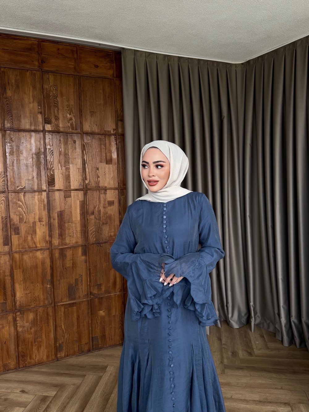 Mimoza Elbise - İndigo