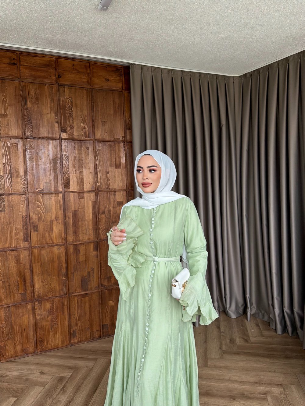 Mimoza Elbise - Yeşil