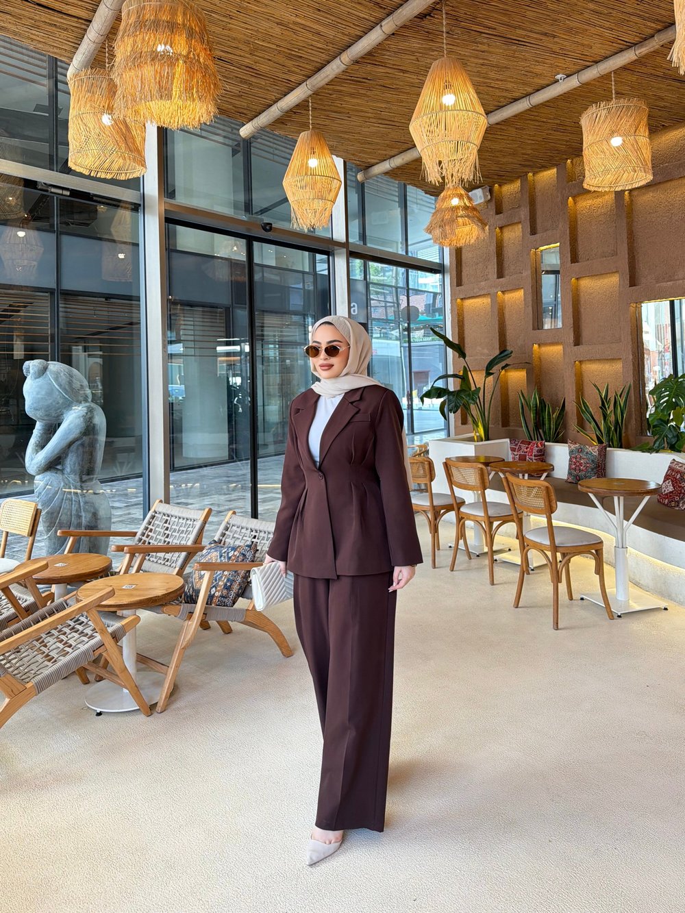 Olla Krep Takım - Kahve