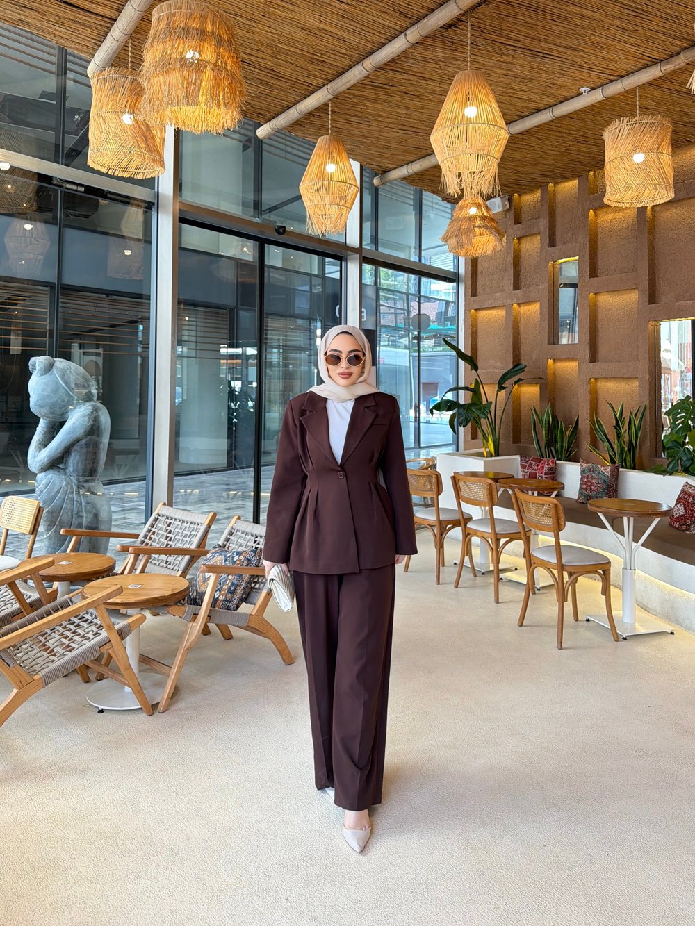 Olla Krep Takım - Kahve