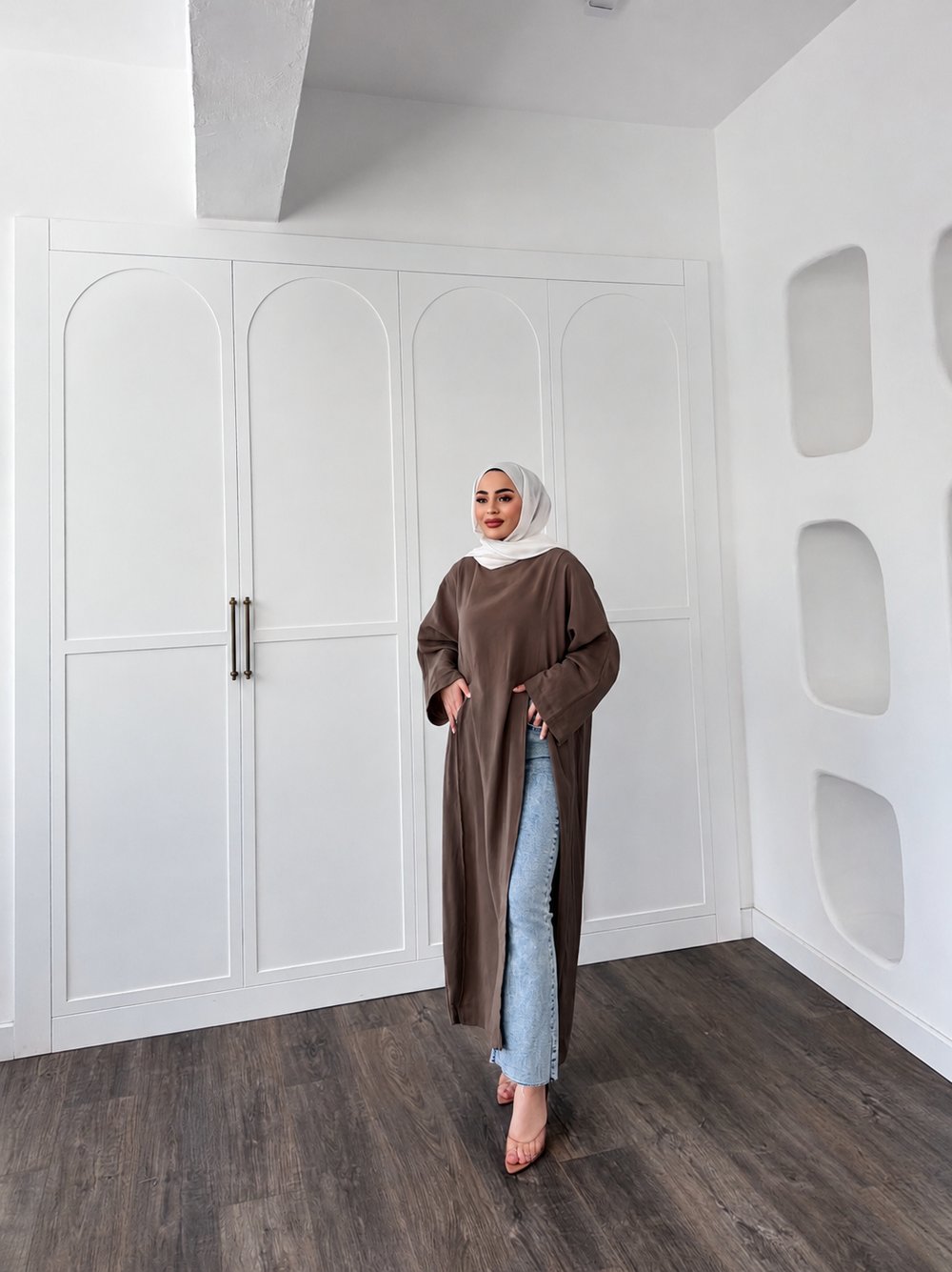 Perli Tunik - Kahve 