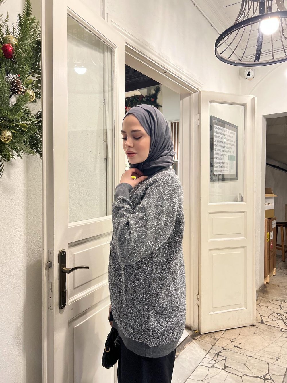 Sima Simli Hırka - Gri