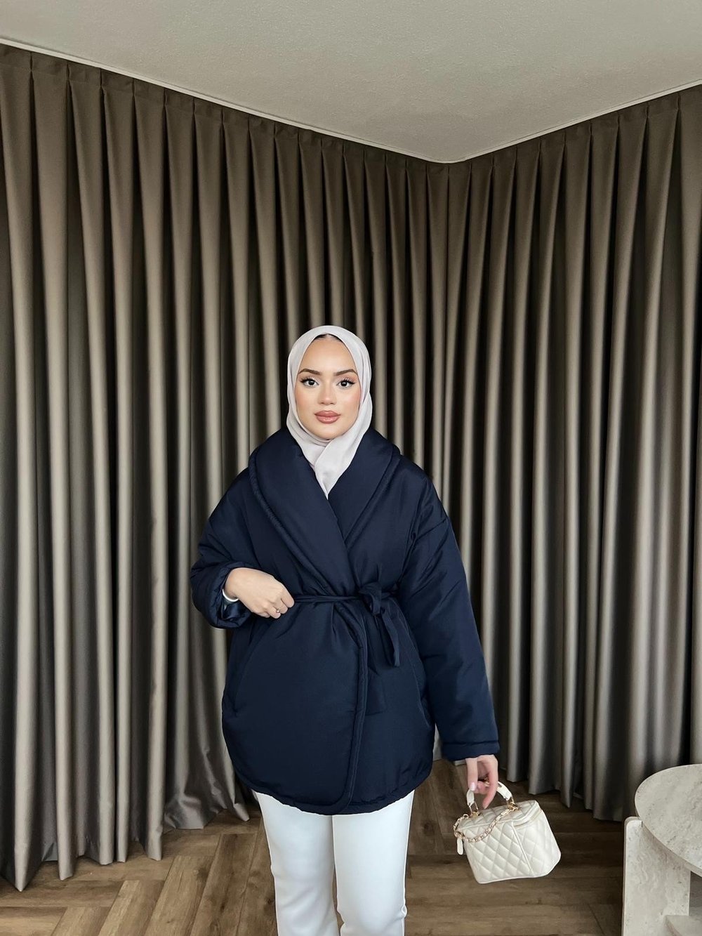 Şişme Mont - Lacivert