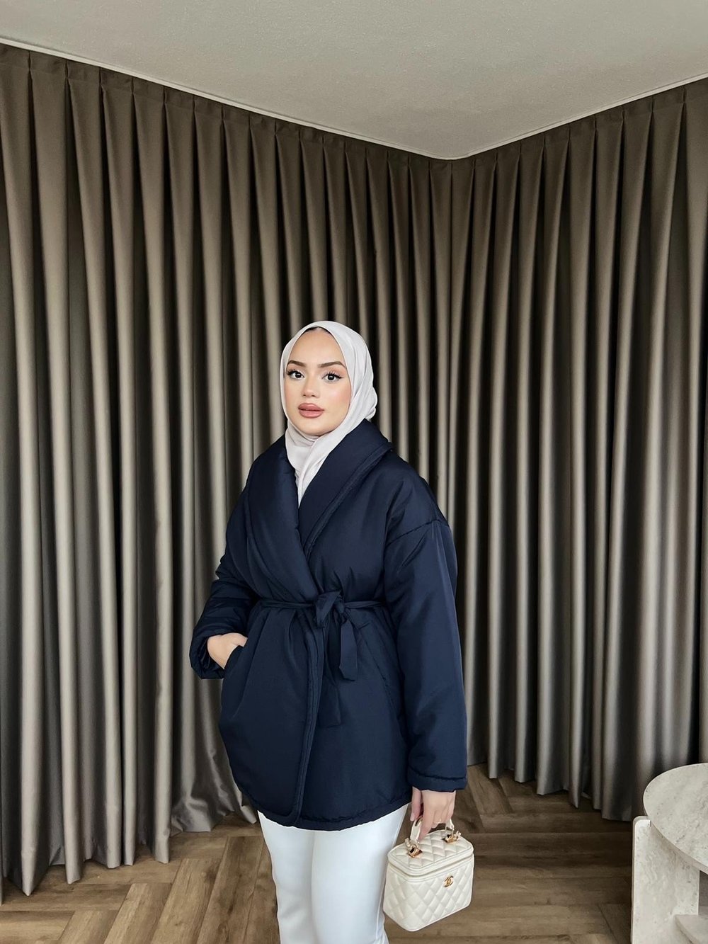 Şişme Mont - Lacivert