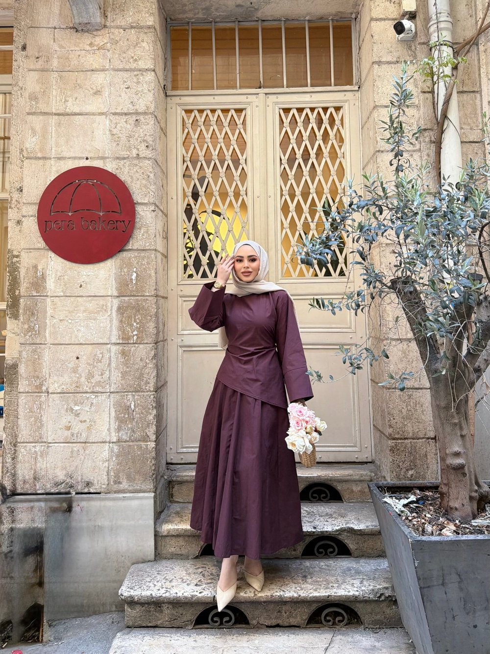Yalın Etekli Takım - Mürdüm ÖN SİPARİŞ 