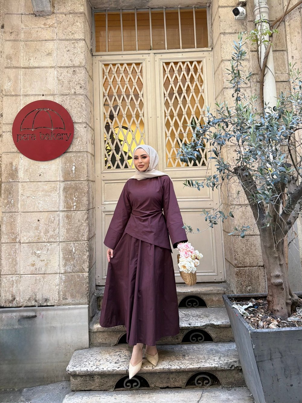 Yalın Etekli Takım - Mürdüm ÖN SİPARİŞ 
