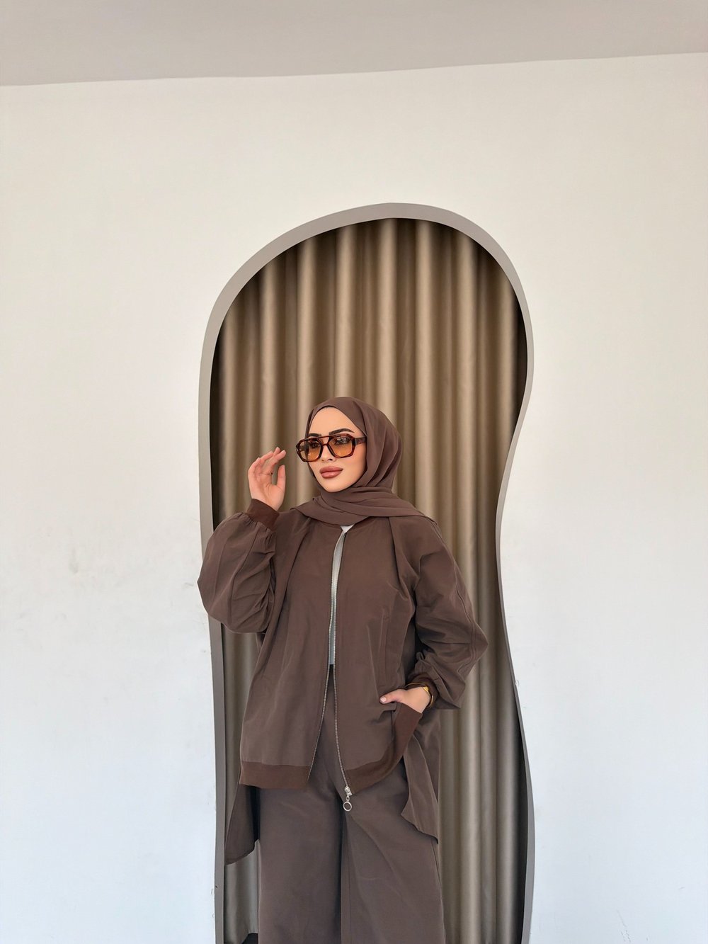 Yasmin Ceket Takım - Kahve (ÖNSİPARİŞ)