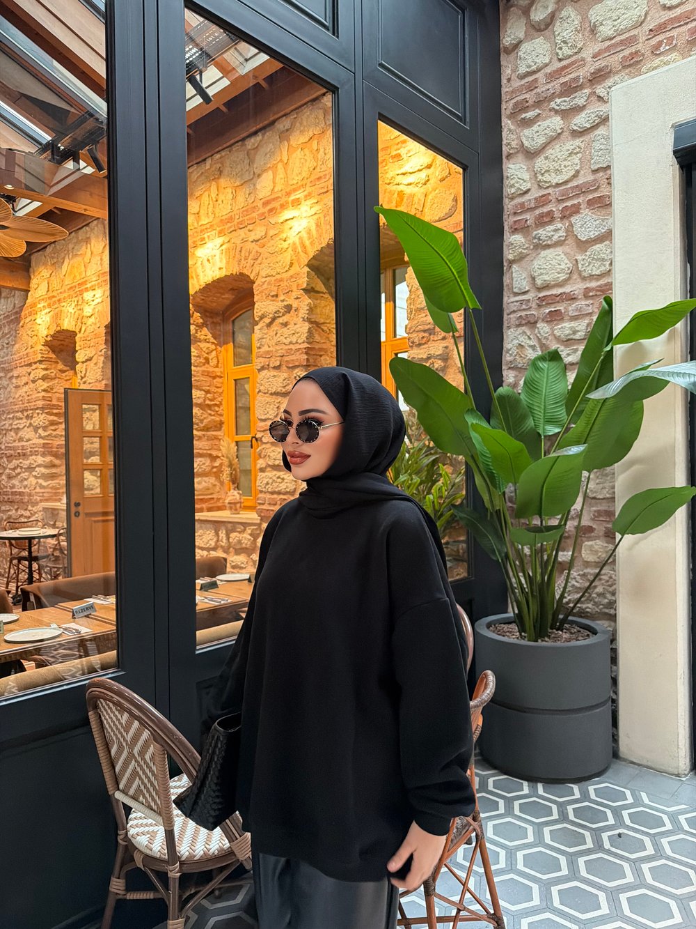 Yupii Oversize Sweat - Siyah