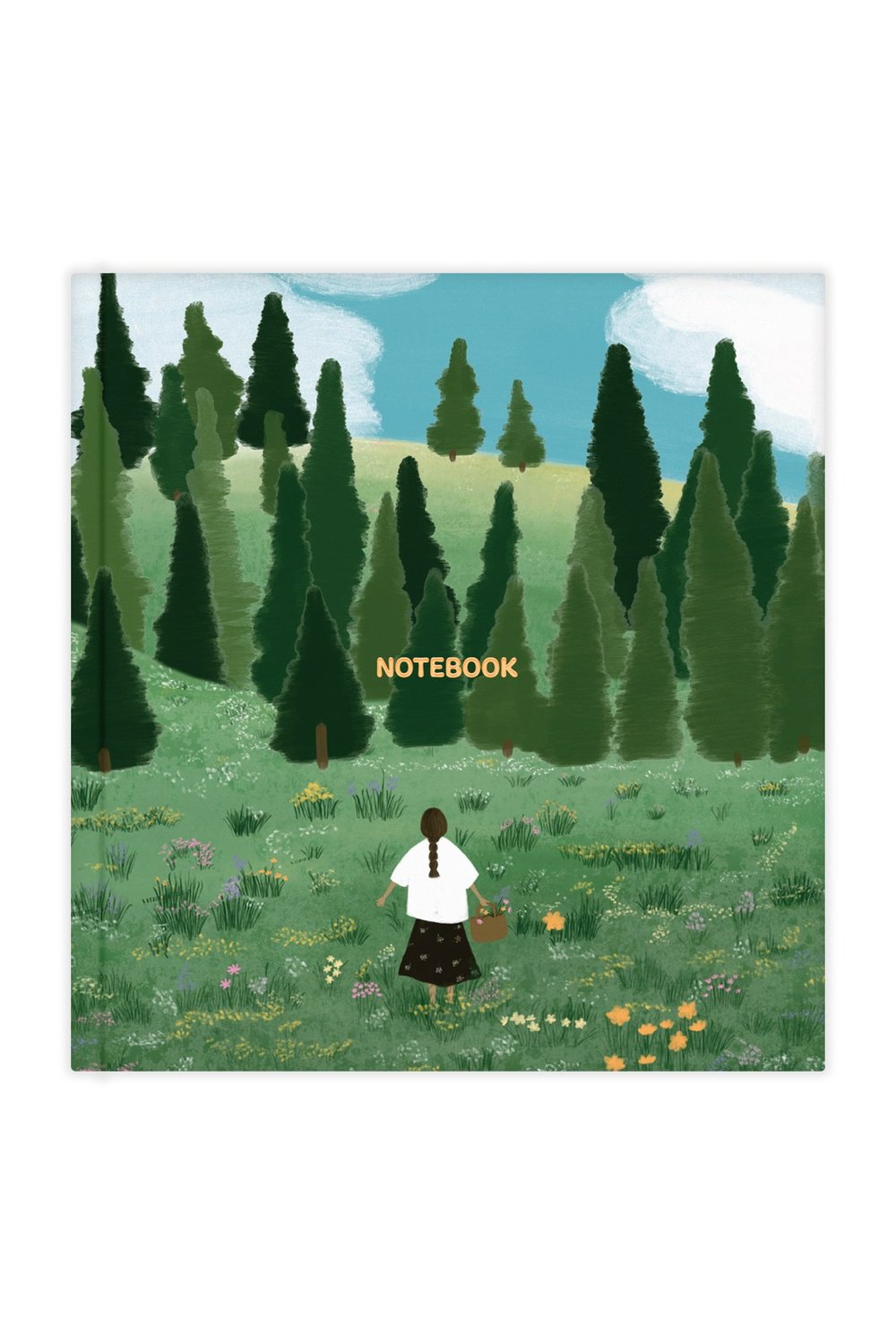Matt Notebook 15x15 cm Kare Tarihsiz Not Defteri Çizgili Manzara