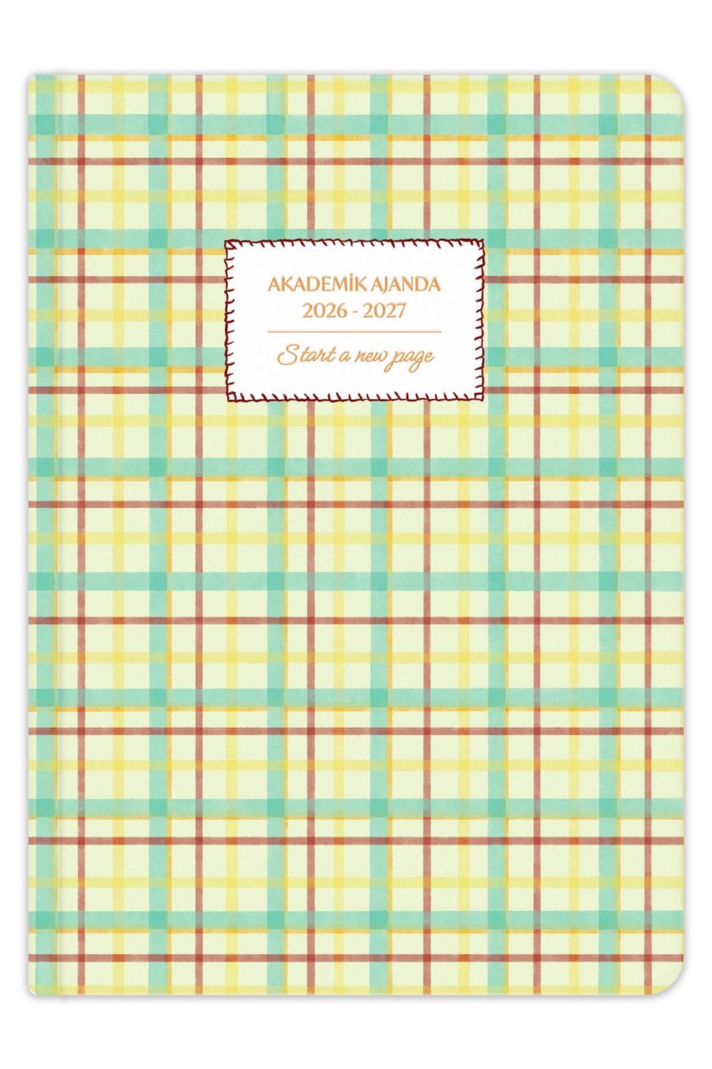 Matt Notebook 2026-2027 A5 Akademik Ajanda 15x21 cm - 17 Aylık Ekose