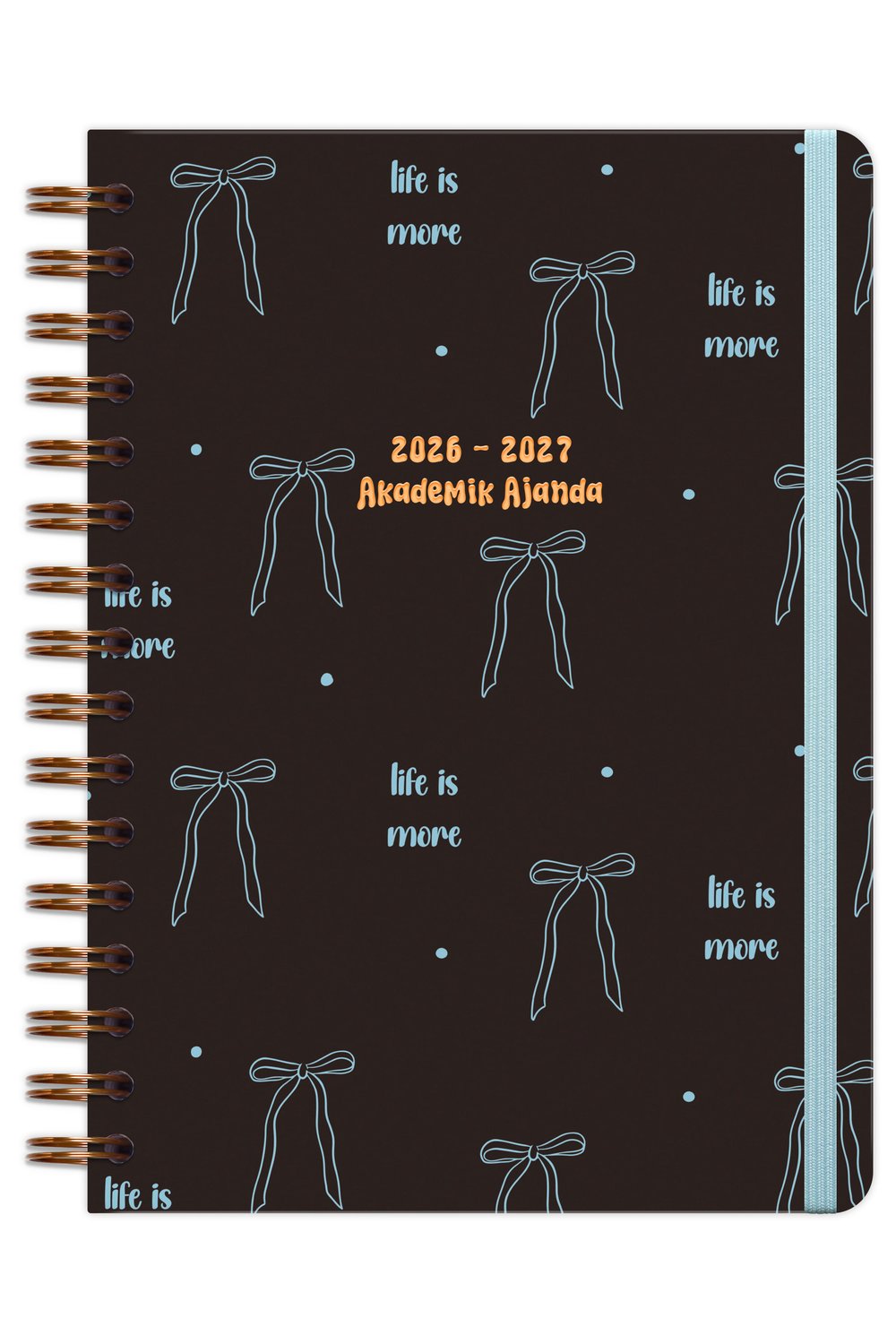 Matt Notebook 2026-2027 A5 Akademik Ajanda Spiralli 15x21 cm - 16 Aylık - Motivasyon Sayfalı Fiyonk