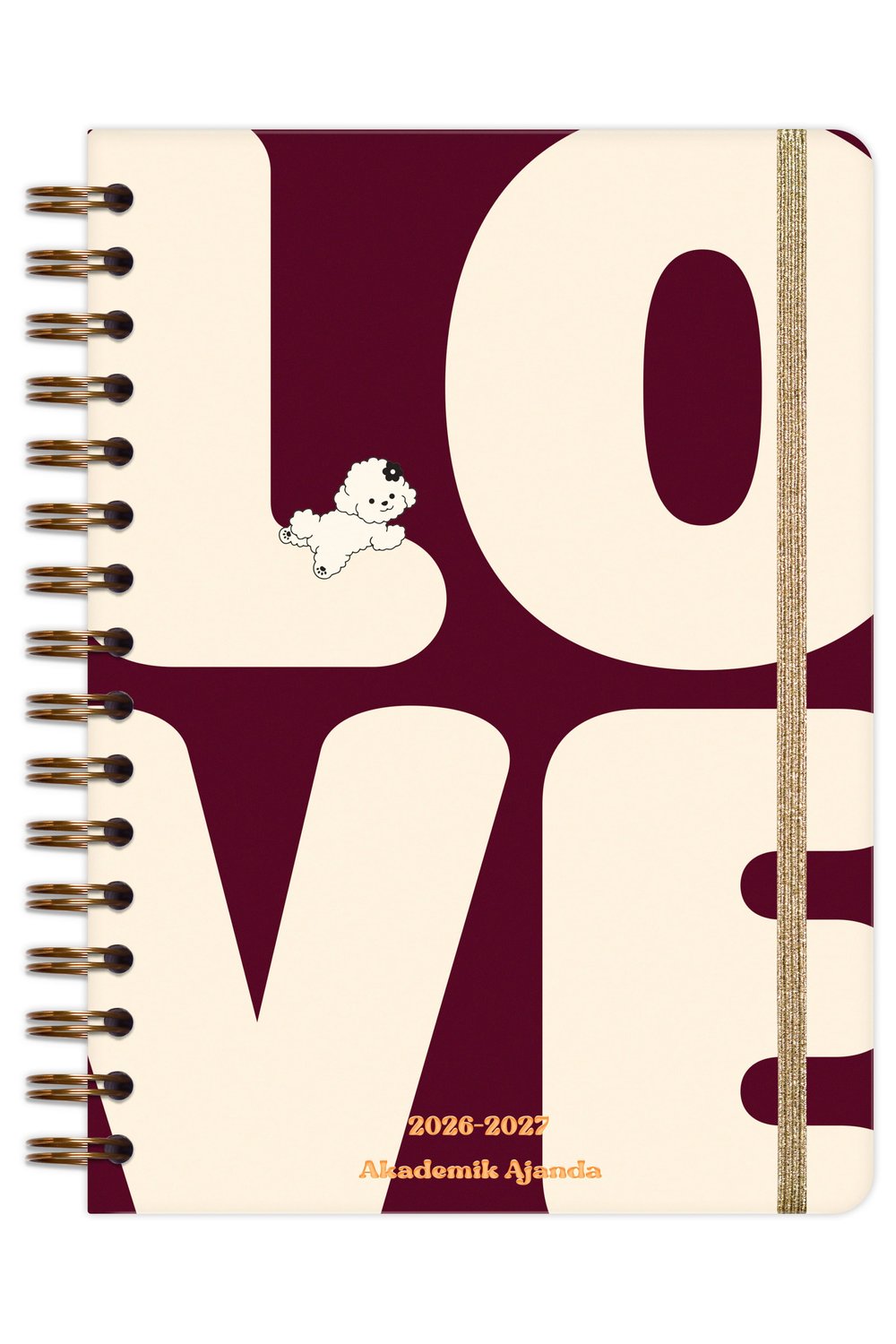 Matt Notebook 2026-2027 A5 Akademik Ajanda Spiralli 15x21 cm - 17 Aylık