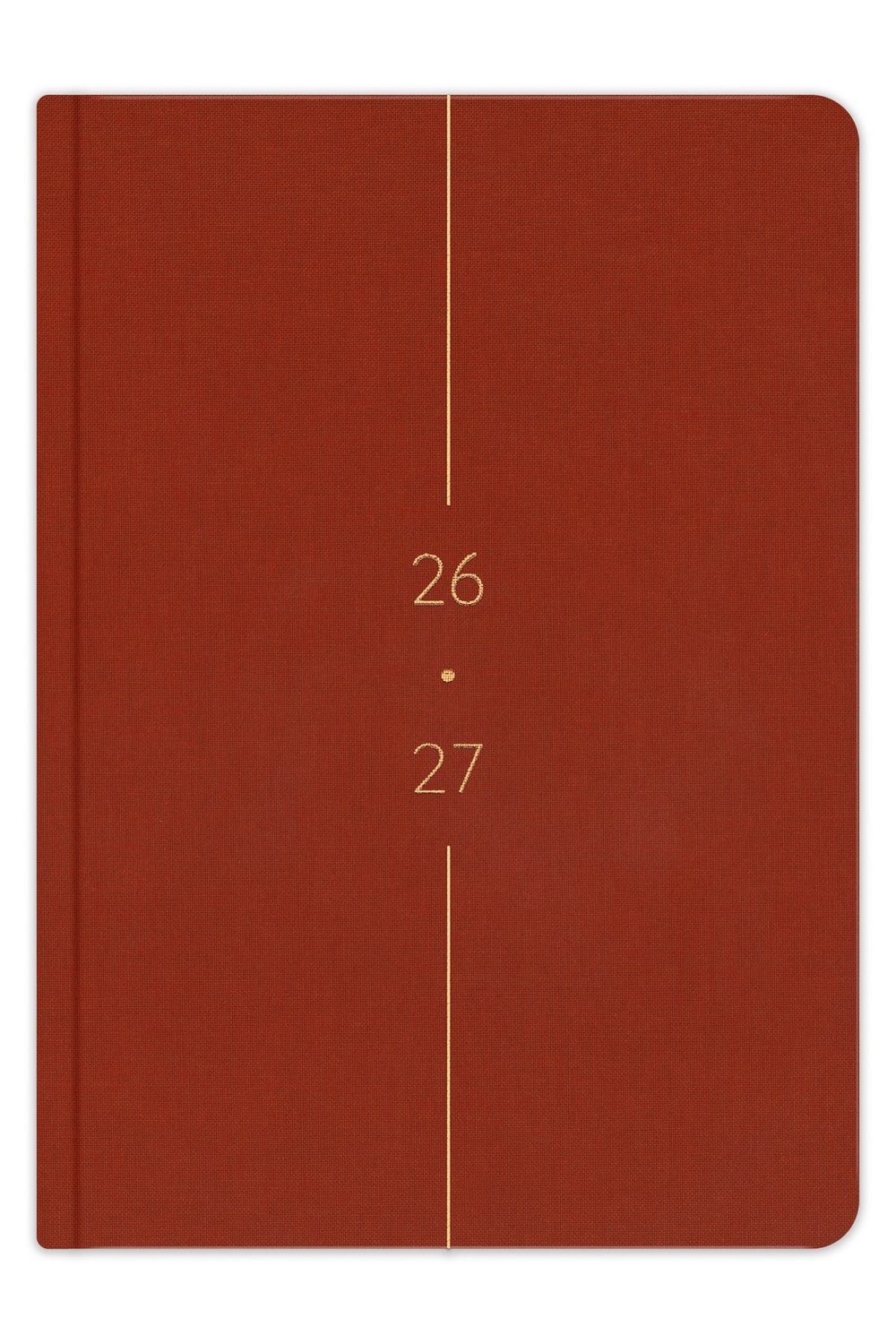 Matt Notebook 2026-2027 A5 Keten Akademik Ajanda 15x21 cm - 17 Aylık Tarçın