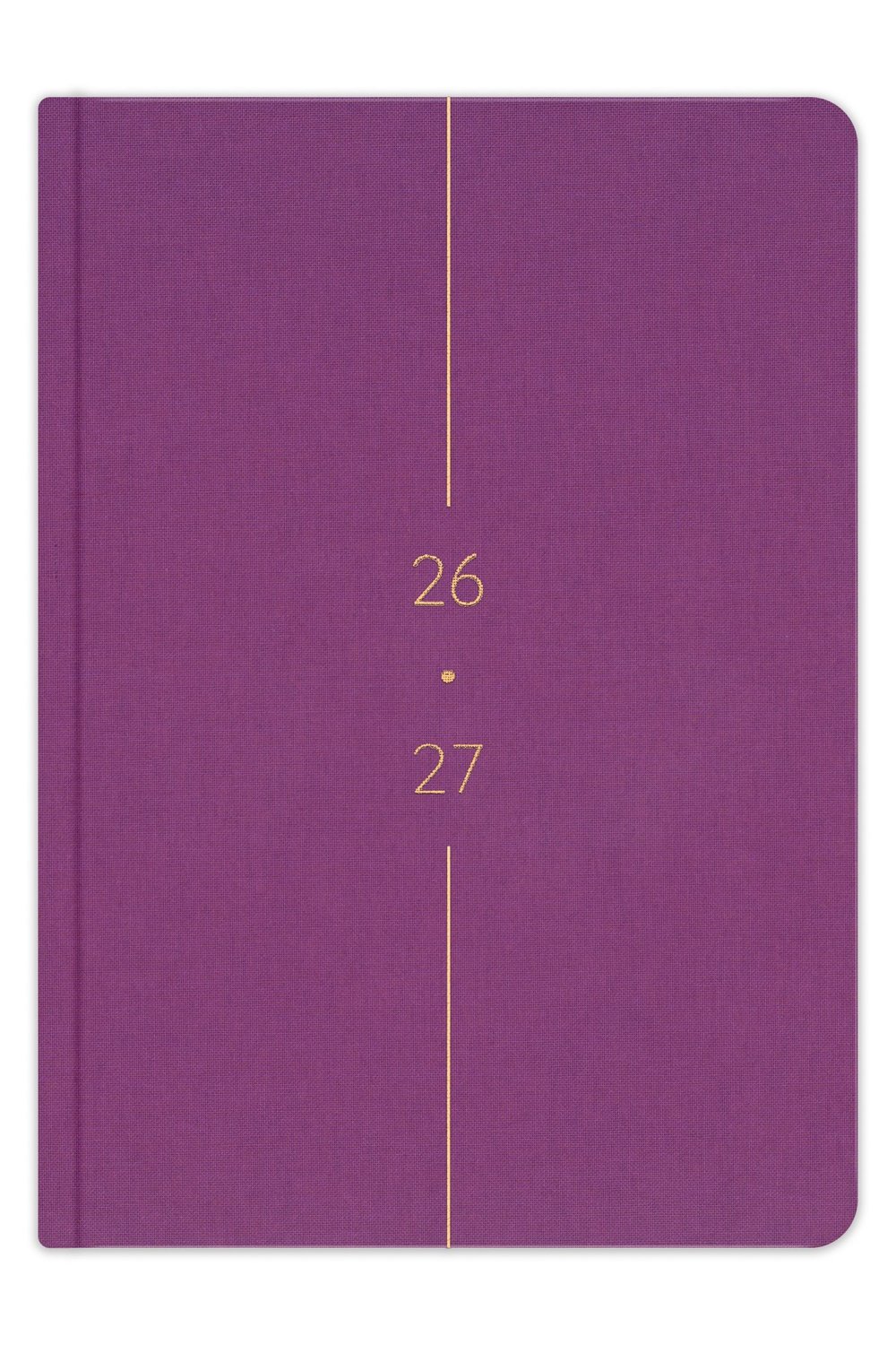Matt Notebook 2026-2027 A5 Keten Akademik Ajanda 15x21 cm - 17 Aylık Menekşe