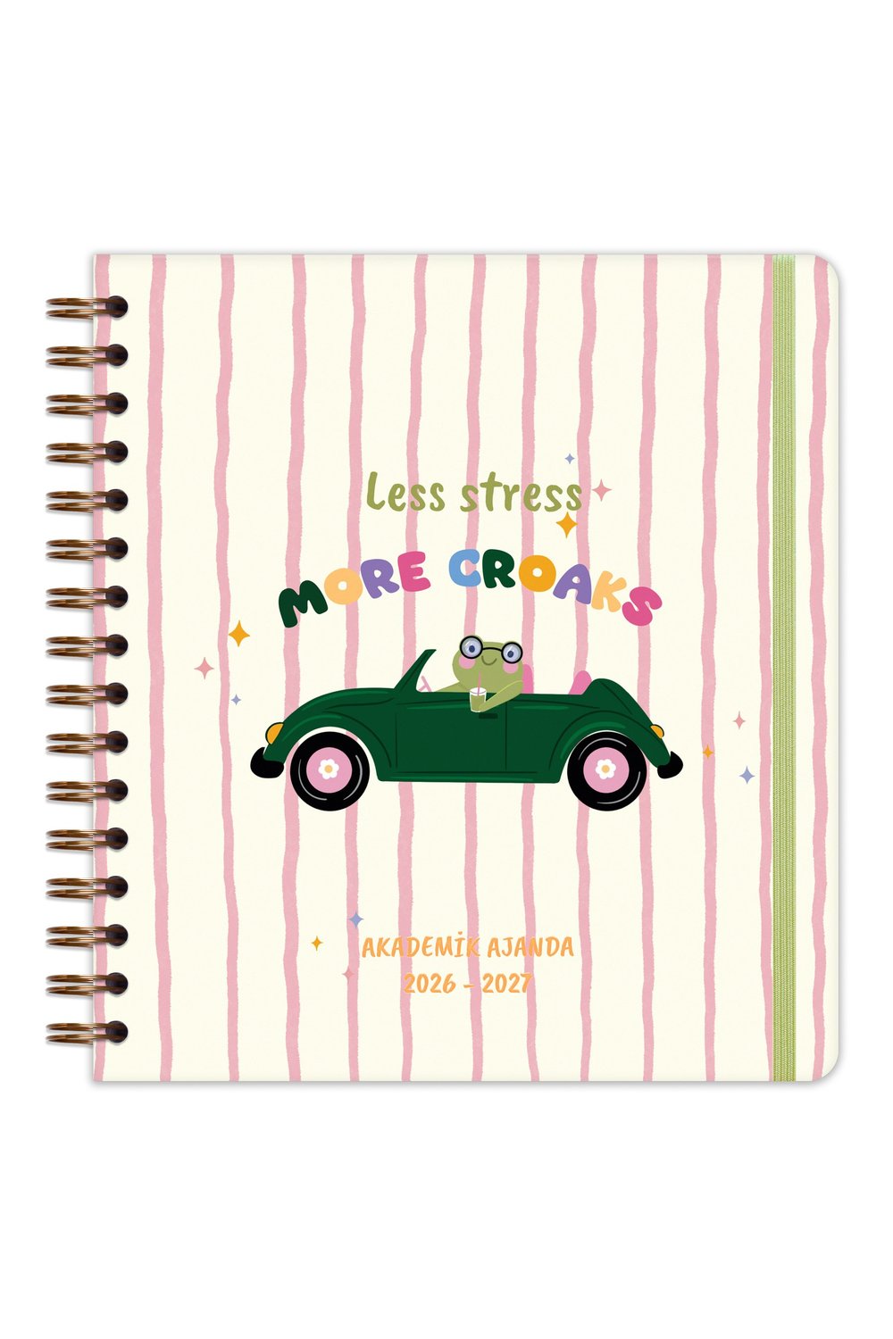 Matt Notebook 2026-2027 Akademik Kare Ajanda Spiralli - 17 Aylık
