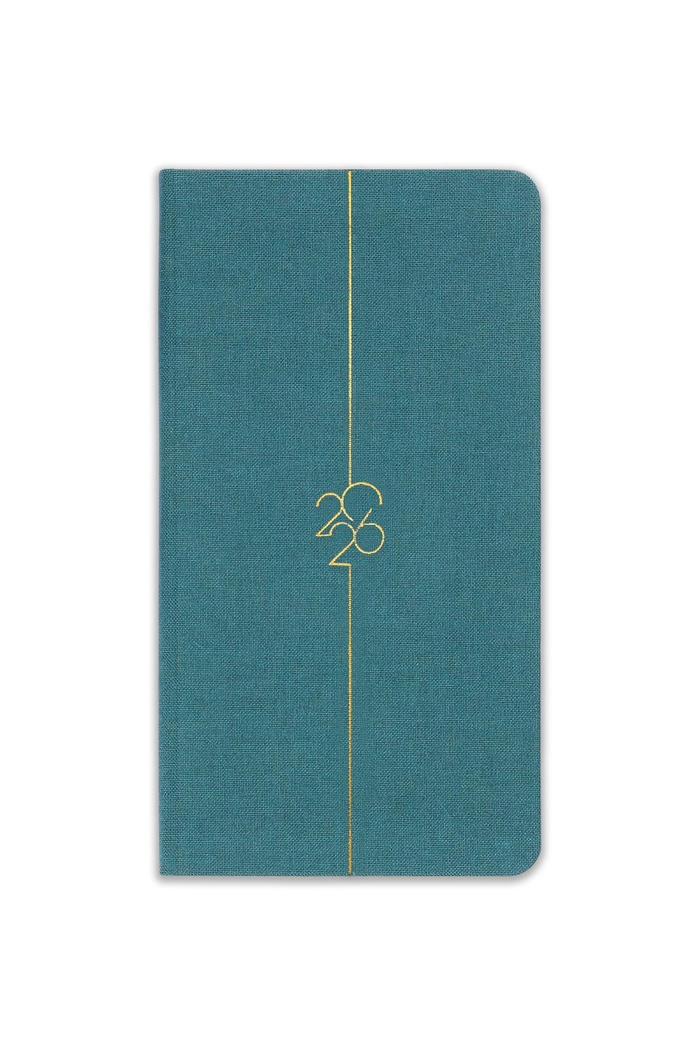 Matt Notebook 2026 Yılı Haftalık Keten Cep Ajandası 12 Aylık Koyu Yeşil