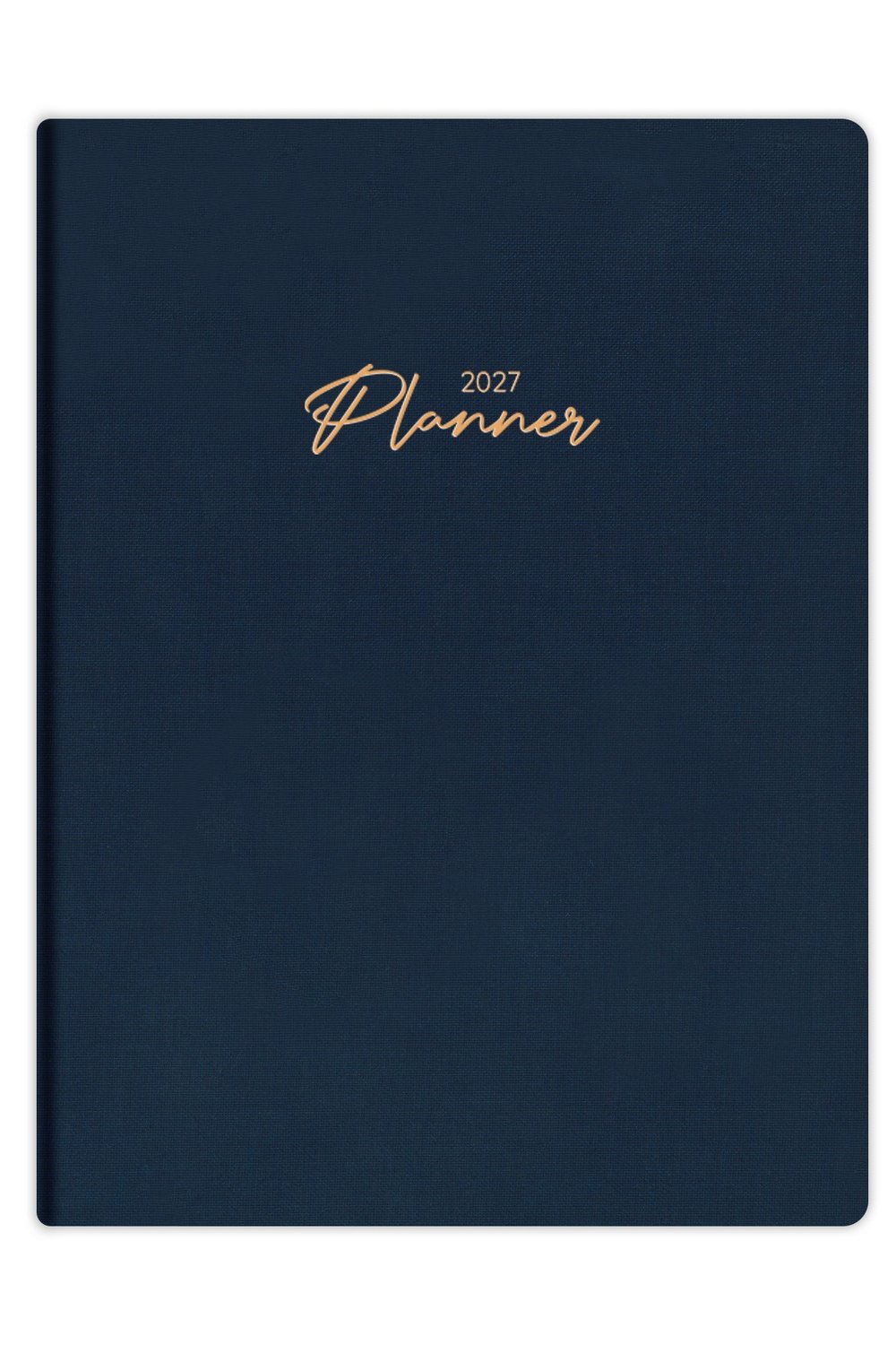 Matt Notebook 2027 Yılı 20x27 cm Keten Haftalık Planlayıcı Ajanda Lacivert