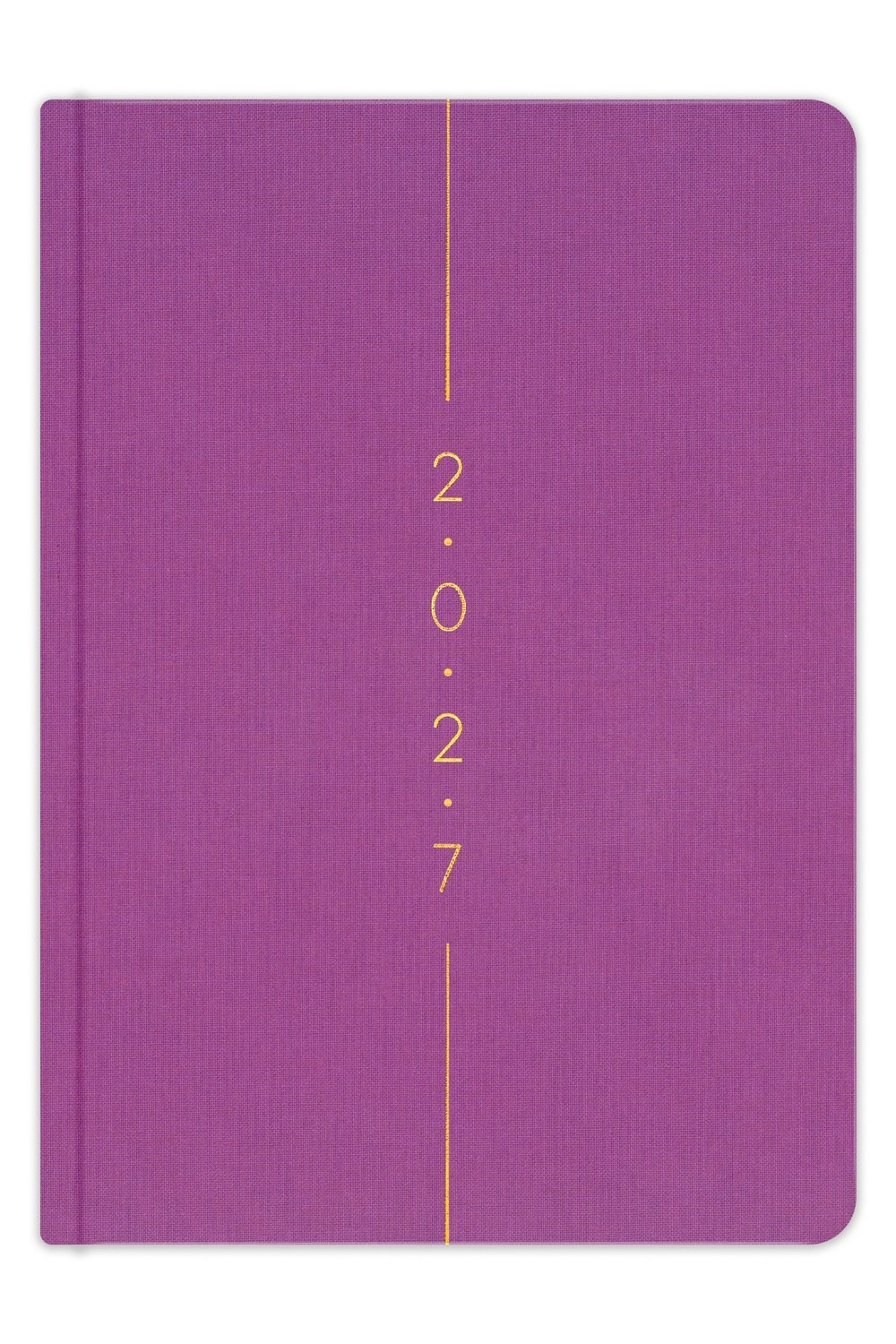 Matt Notebook 2027 Yılı A5 Keten Haftalık Ajanda 15x21 cm - 12 Aylık Menekşe