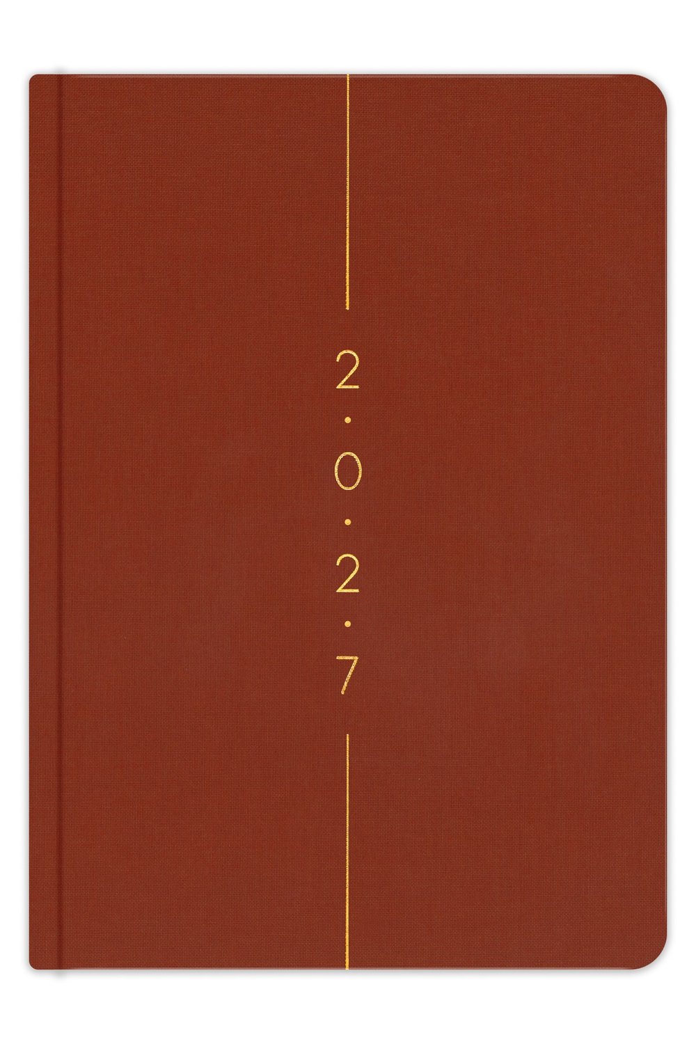 Matt Notebook 2027 Yılı A5 Keten Haftalık Ajanda 15x21 cm - 12 Aylık Tarçın