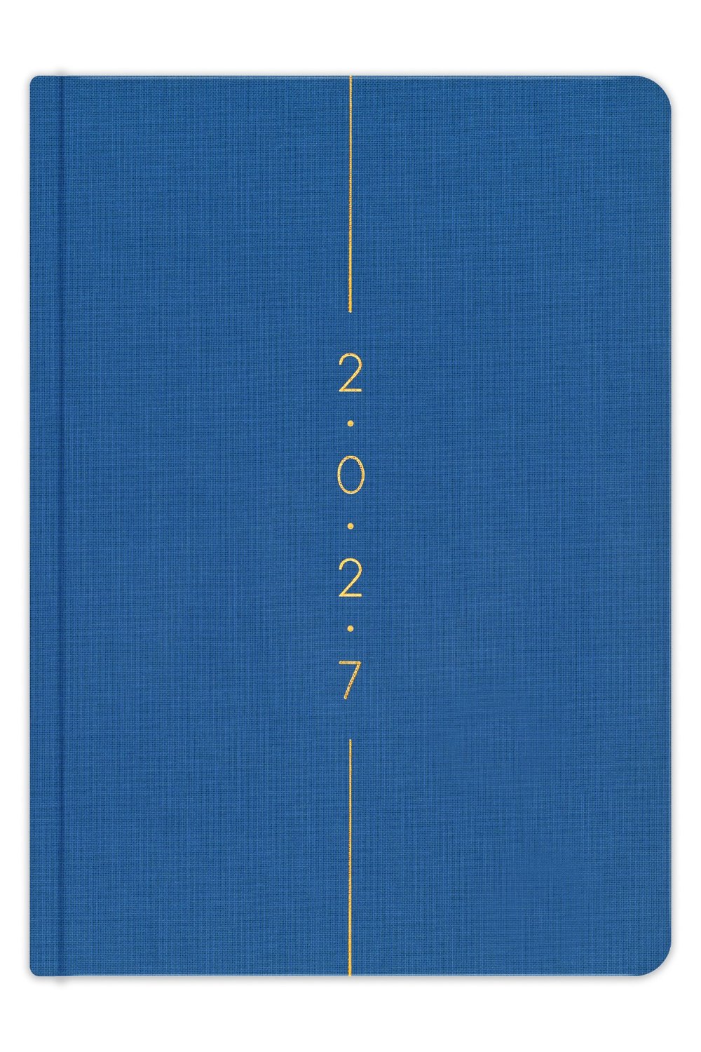 Matt Notebook 2027 Yılı A5 Keten Haftalık Ajanda 15x21 cm - 12 Aylık Mavi