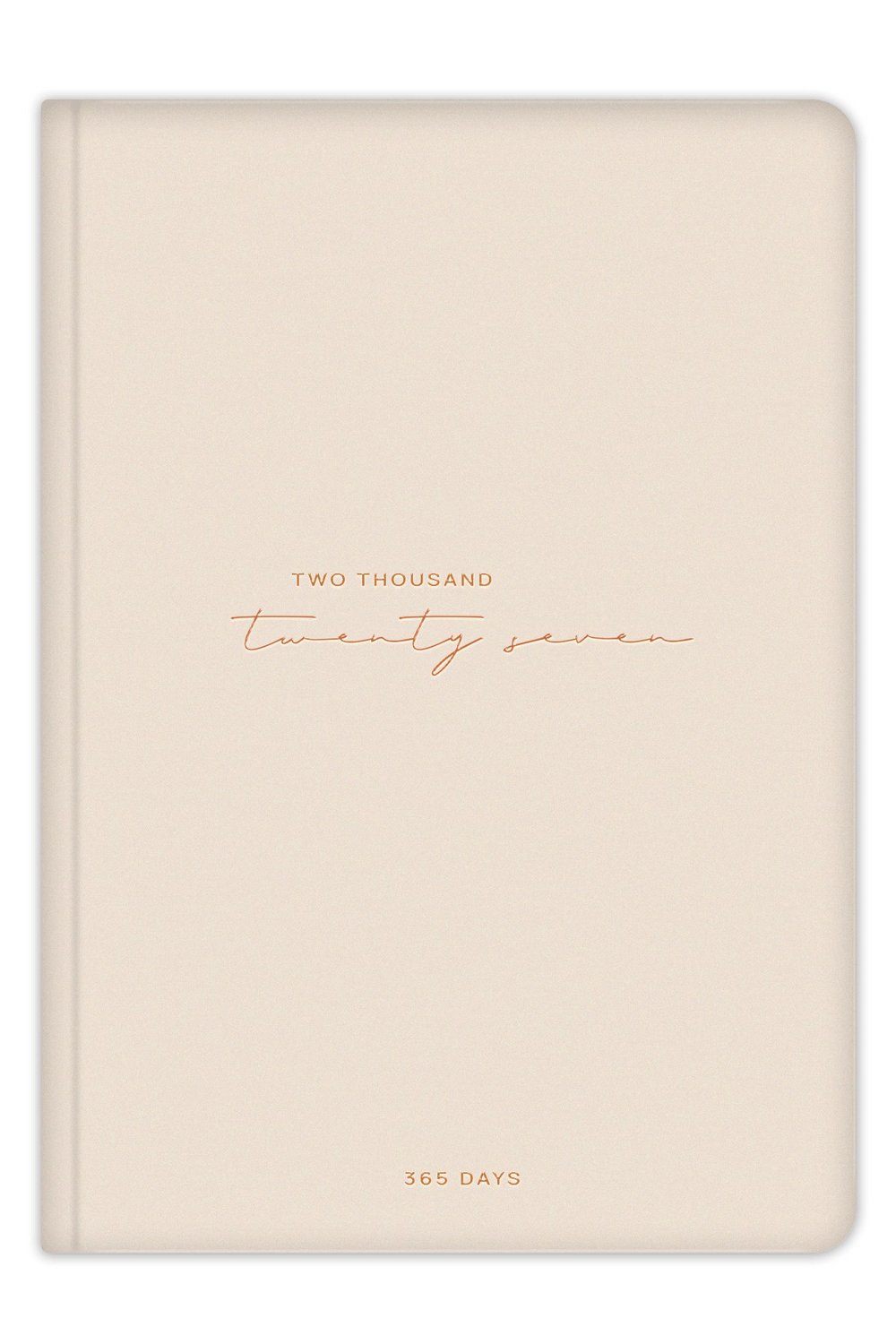 Matt Notebook 2027 Yılı A5 Tam Gün Ajanda 15x22 cm - 365 Gün Bej