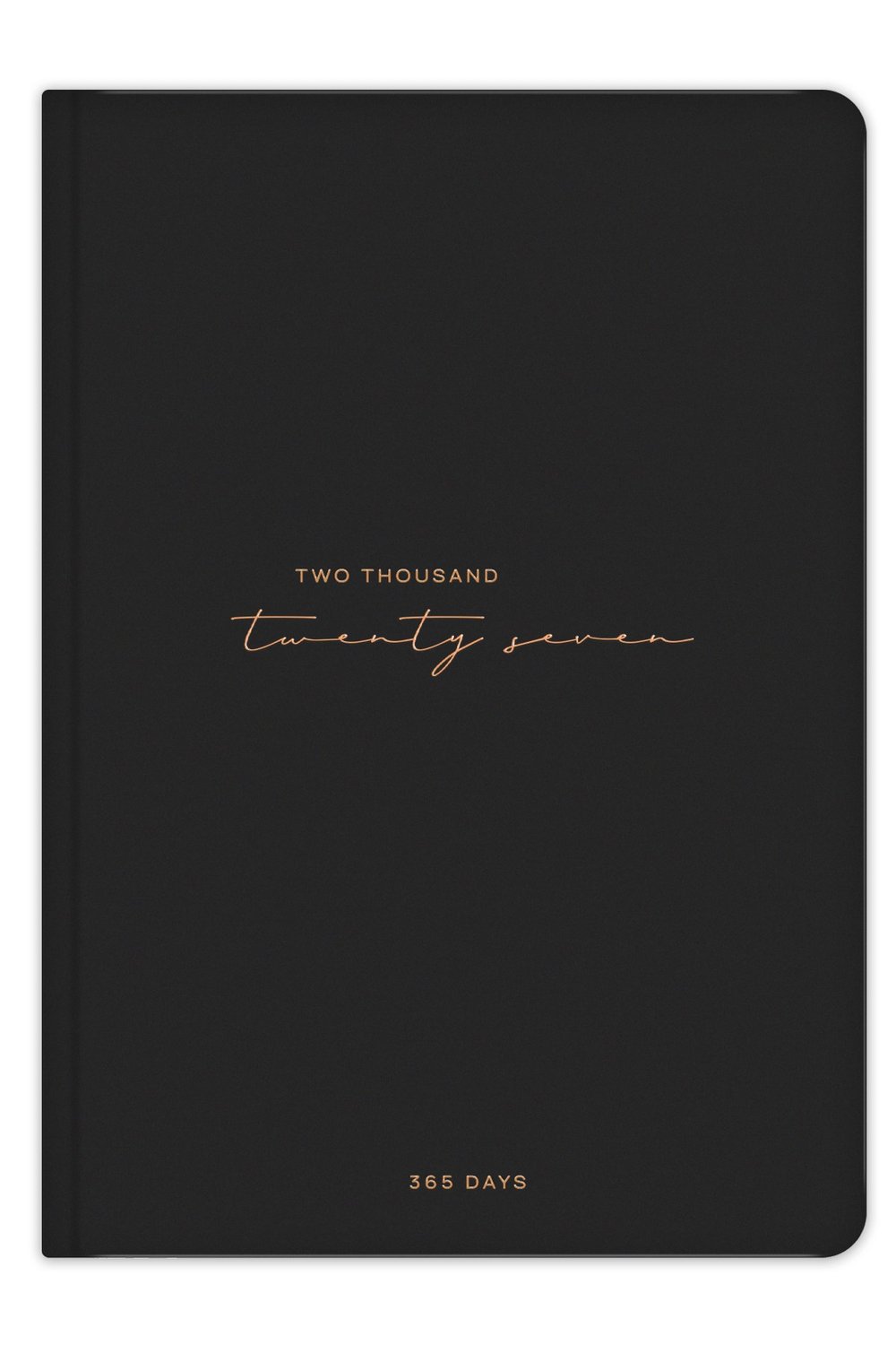 Matt Notebook 2027 Yılı A5 Tam Gün Ajanda 15x22 cm - 365 Gün Siyah