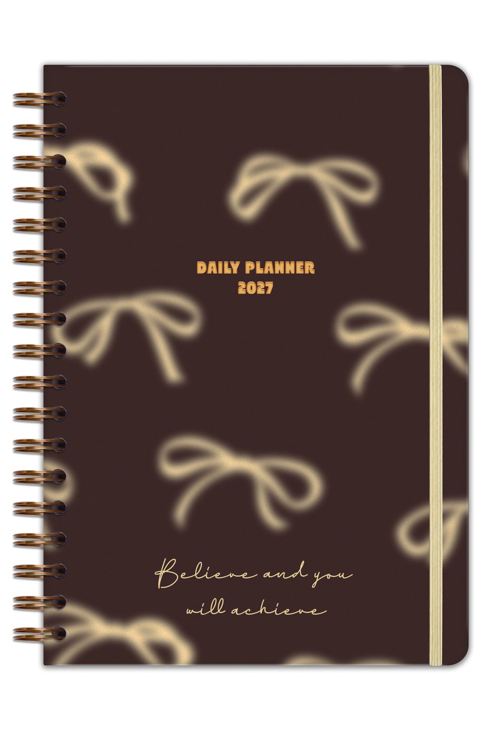 Matt Notebook 2027 Yılı Günlük Spiralli Ajanda 16x24 cm - 12 Aylık Fiyonk