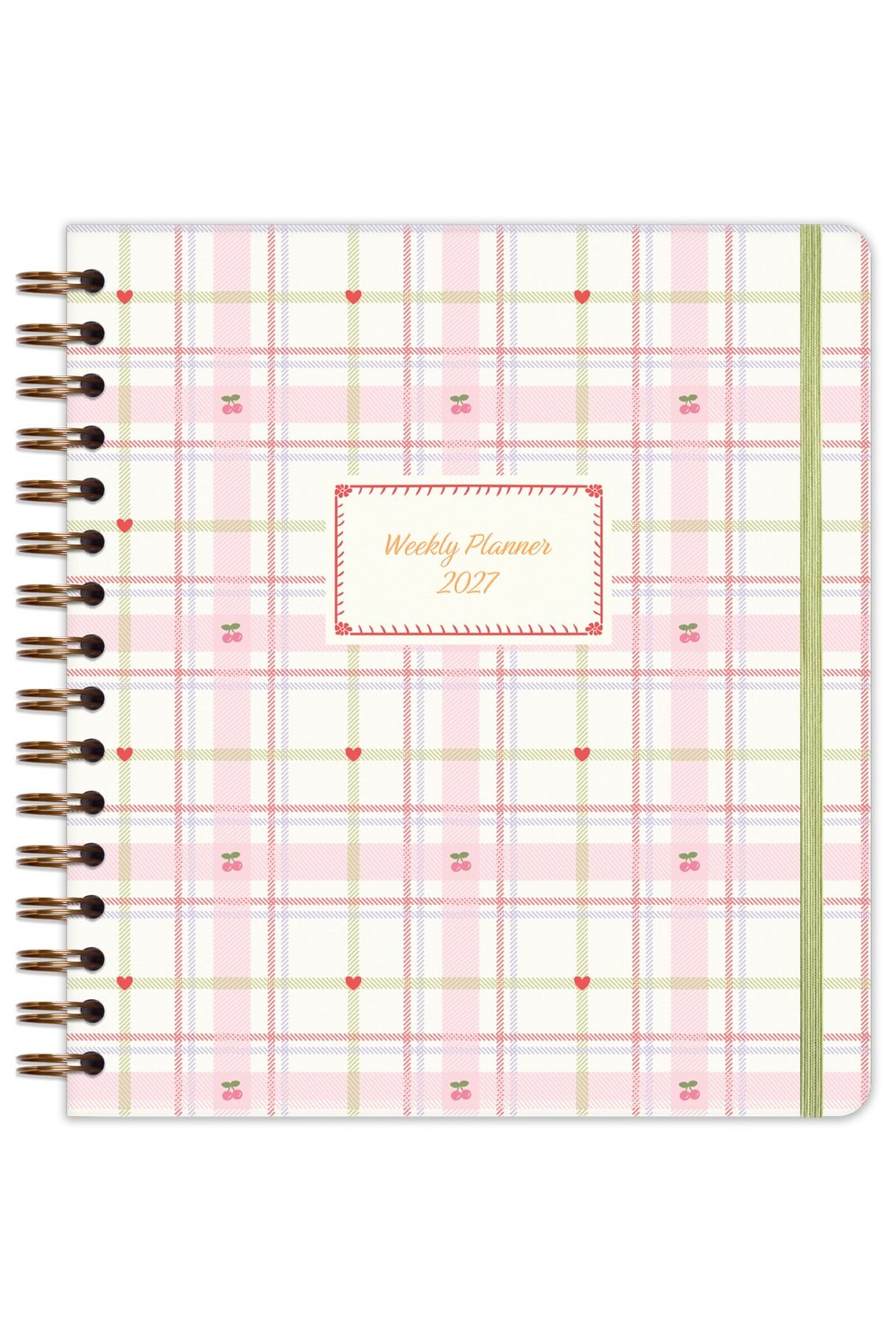 Matt Notebook 2027 Yılı Haftalık Kare Ajanda - 12 Aylık Ekose