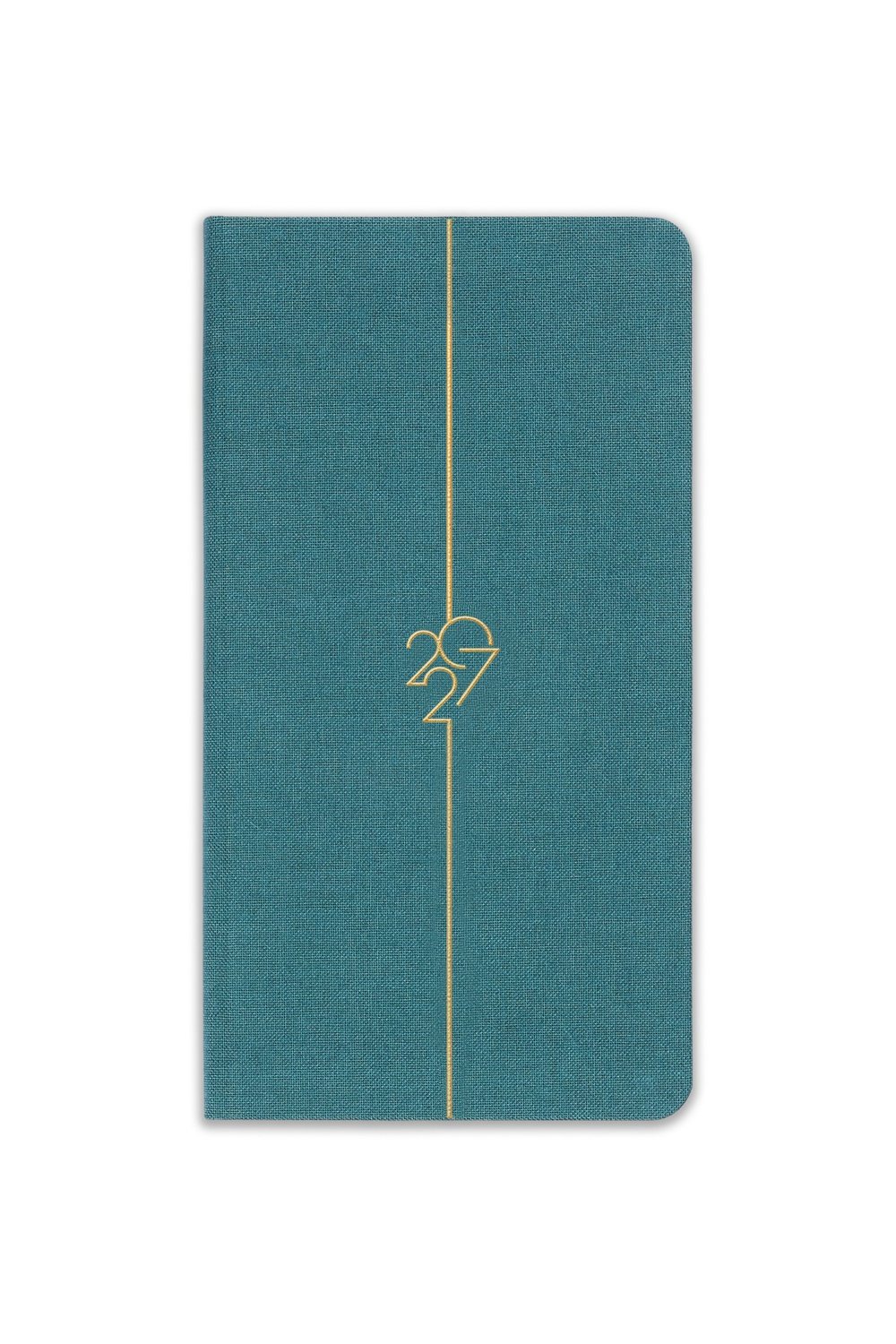 Matt Notebook 2027 Yılı Haftalık Keten 9x17 cm Cep Ajandası 12 Aylık Koyu Yeşil