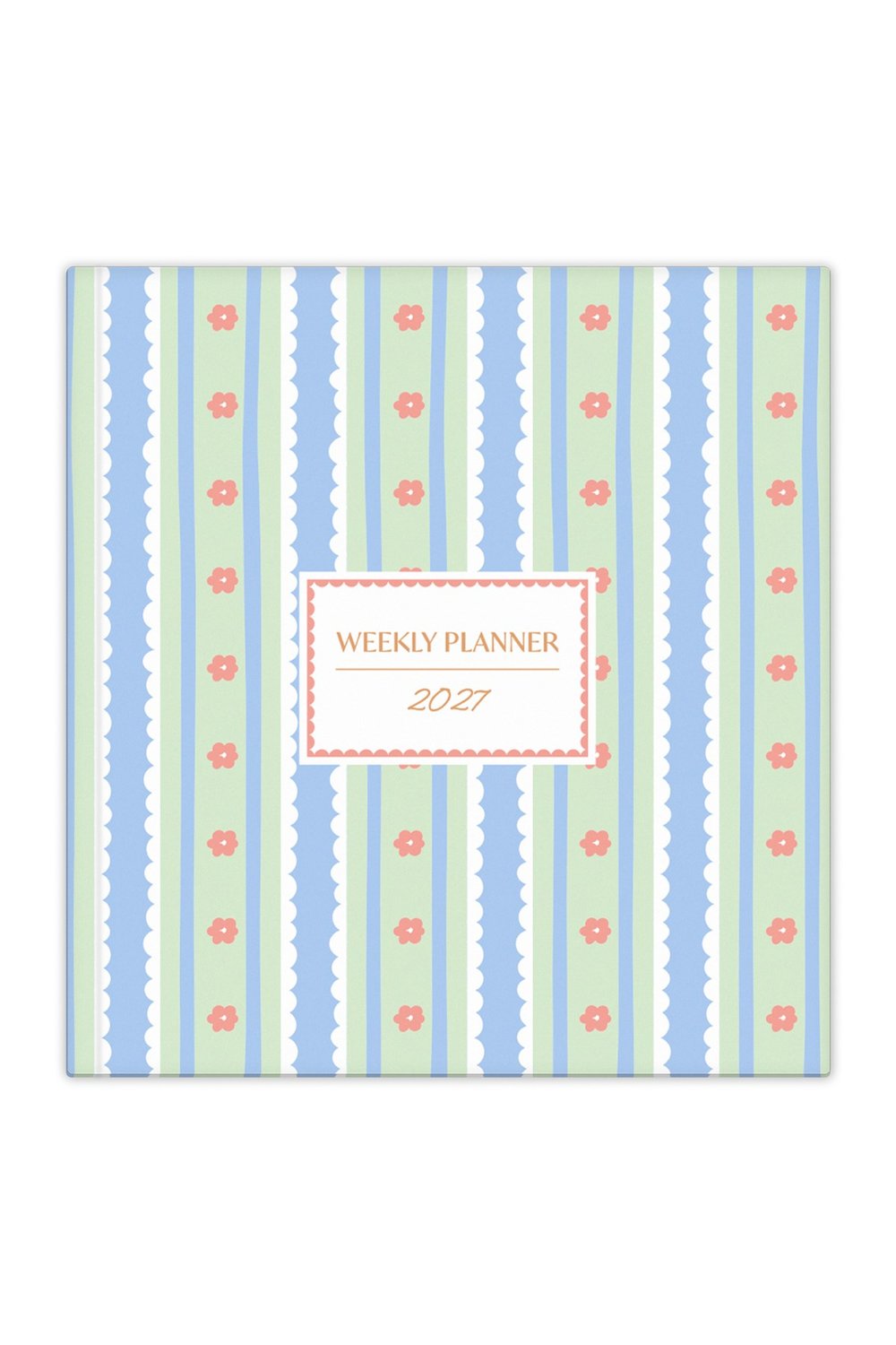 Matt Notebook 2027 Yılı Kare Haftalık Ajanda 15x15 cm Çiçekler