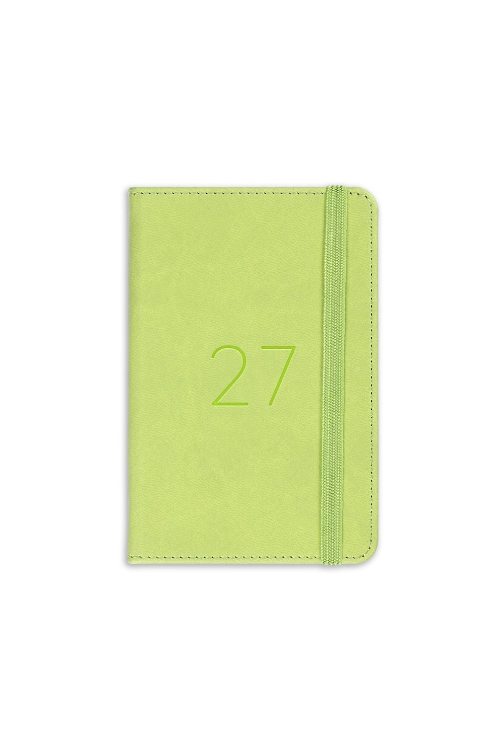 Matt Notebook 2027 Yılı Lastikli Günlük Cep Ajandası 12 Aylık Yeşil