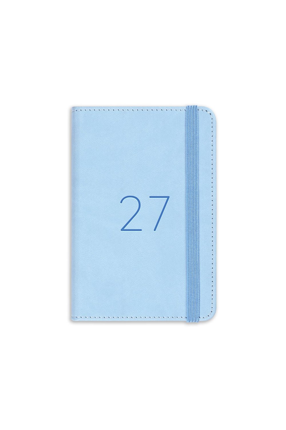 Matt Notebook 2027 Yılı Lastikli Günlük Cep Ajandası 12 Aylık Mavi