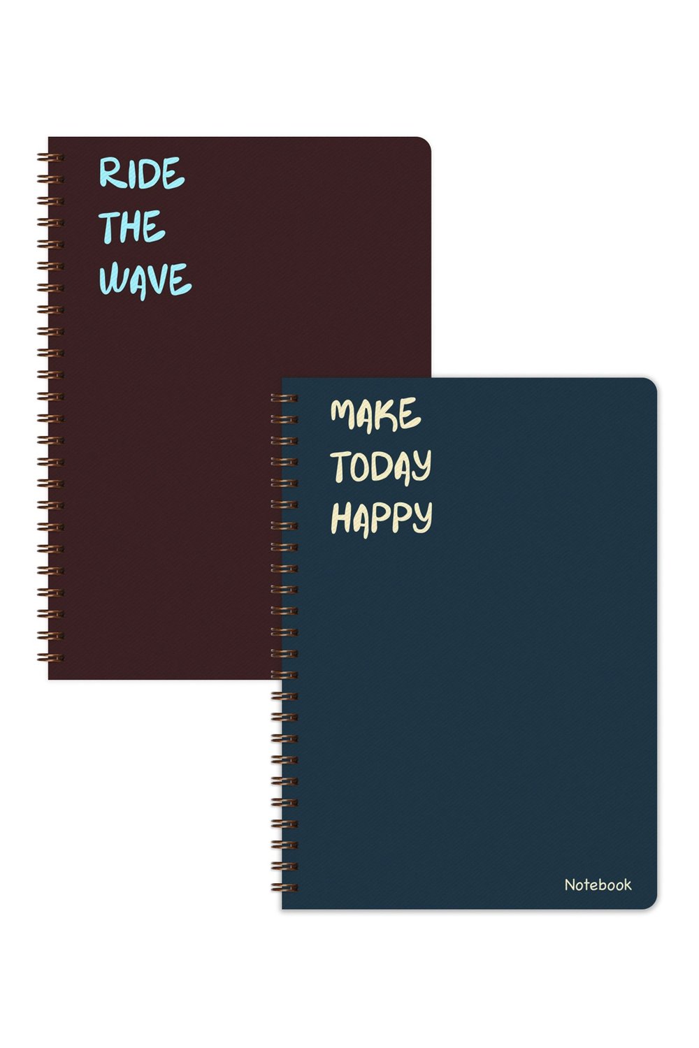 Matt Notebook A5 Spiralli Okul Defteri 80 yaprak 2'li Set – Çizgili & Kareli