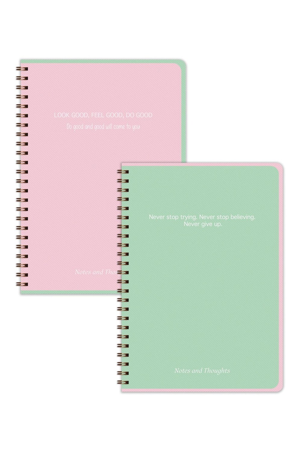 Matt Notebook A5 Spiralli Okul Defteri 80 yaprak 2'li Set – Çizgili & Kareli