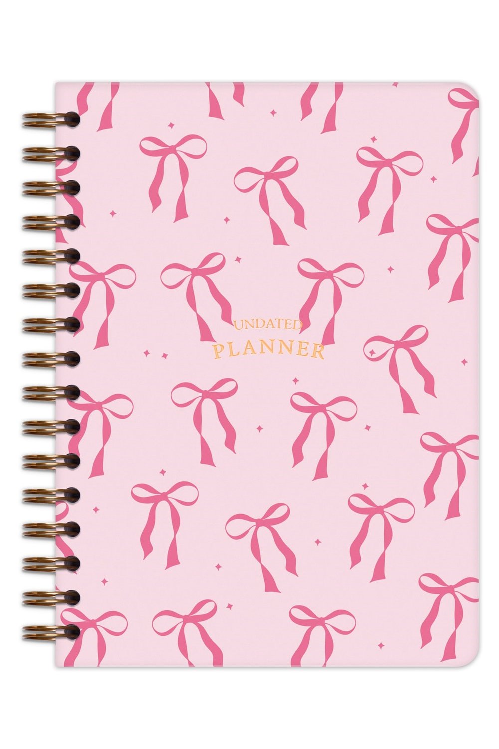 Matt Notebook A5 Spiralli Süresiz Planlayıcı Ajanda Motivasyon Sayfalı Pembe Fiyonk