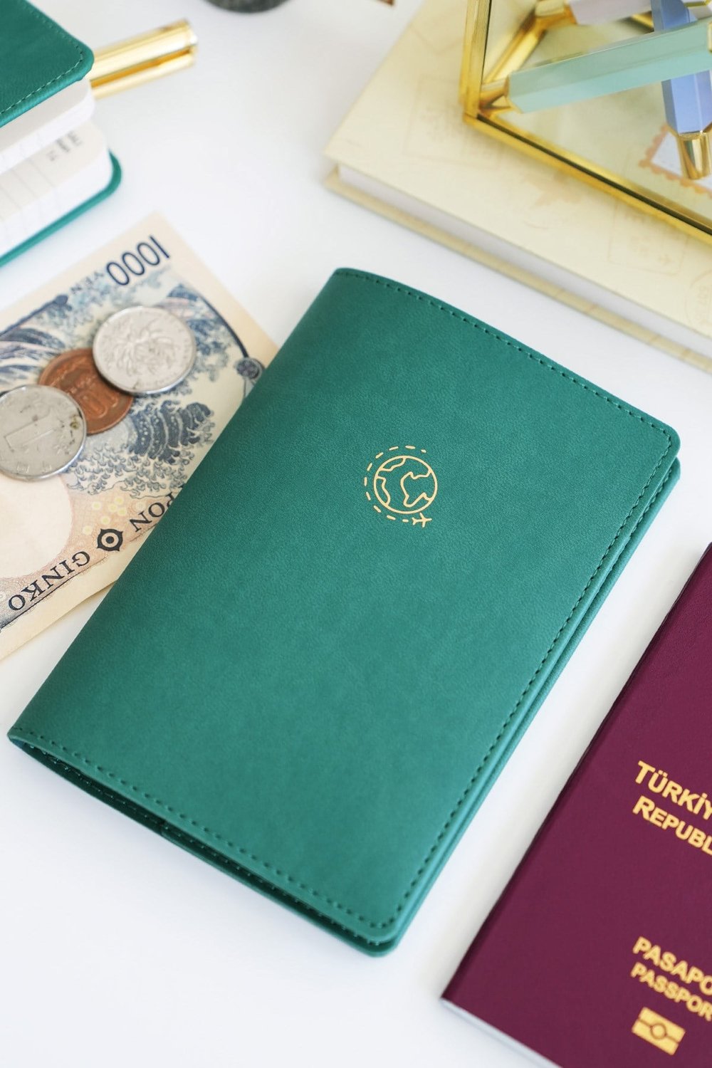Matt Notebook Pasaport Kılıfı Koyu Yeşil