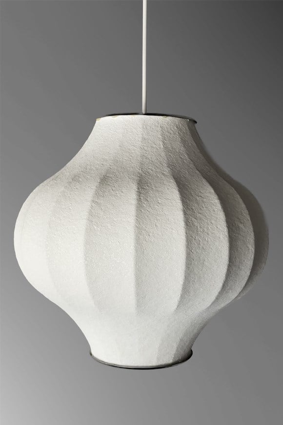 Beyaz Polimer Avize 30 cm