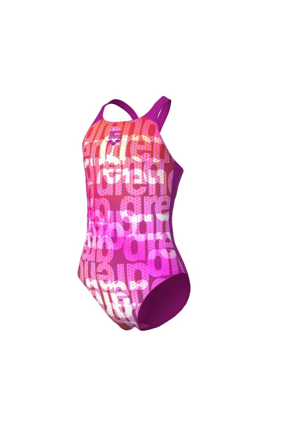 GIRLS ARENA MULTI COLOURS SWIMSUIT V BACK KIZ ÇOCUK MAYOSU